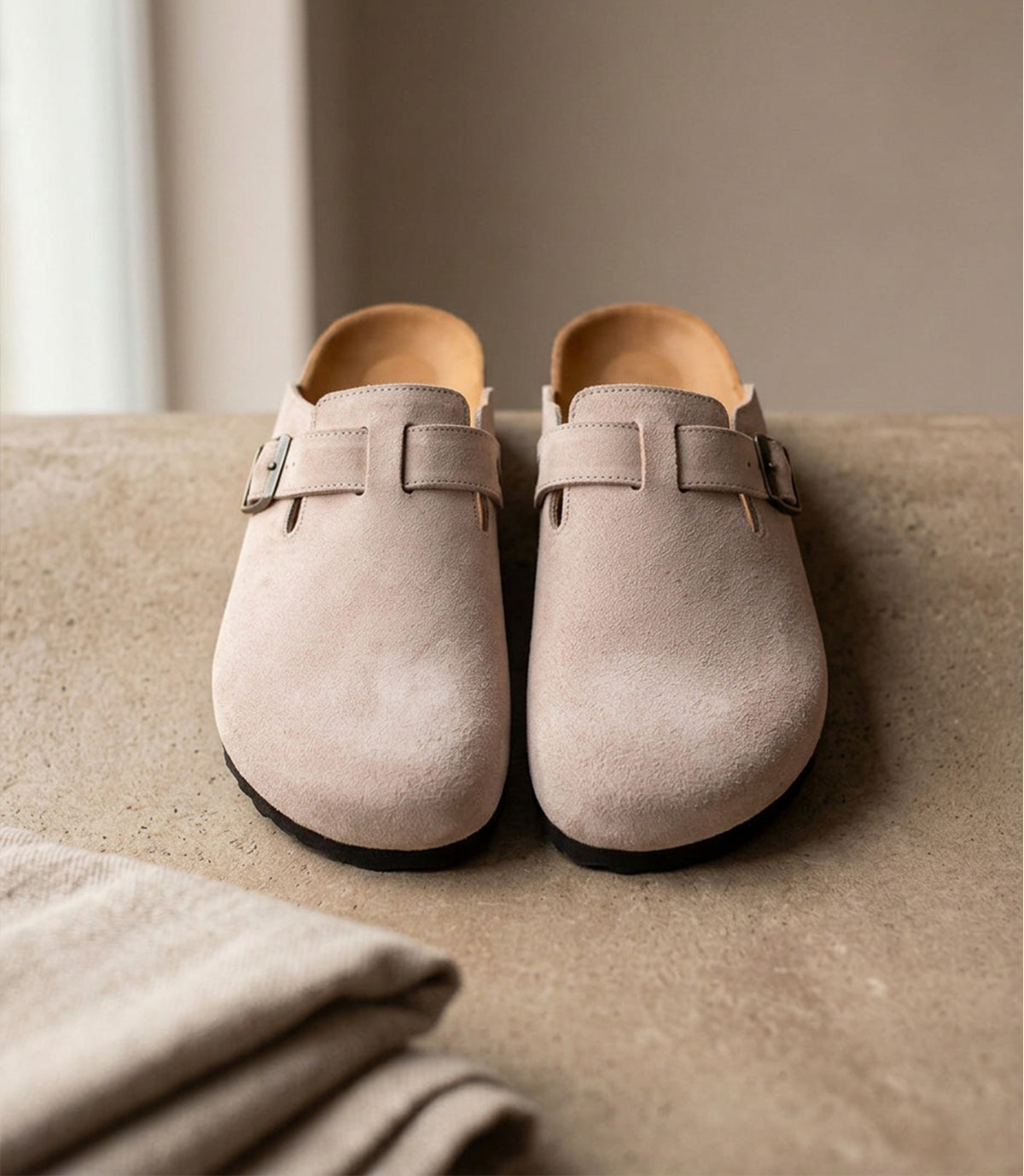 SABOT EN DAIM TAUPE - SL07