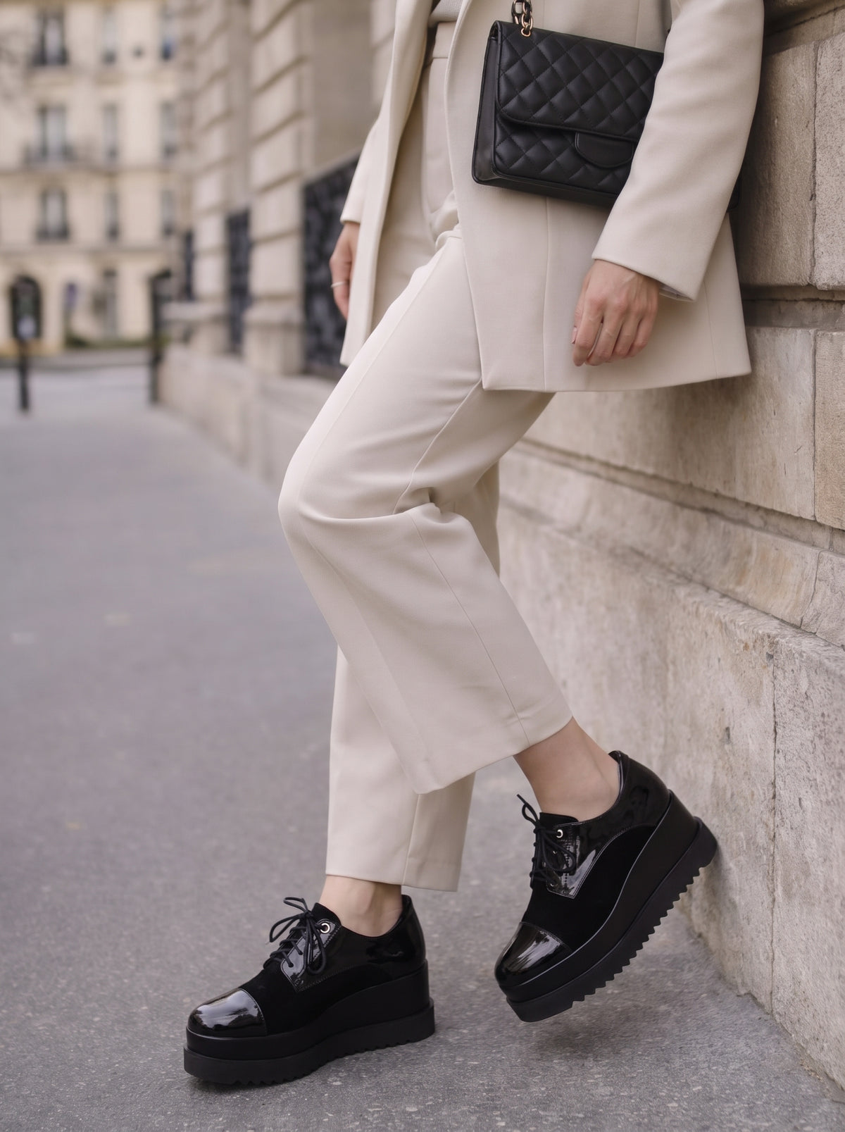 EKO EN CUIR ET DAIM NOIR