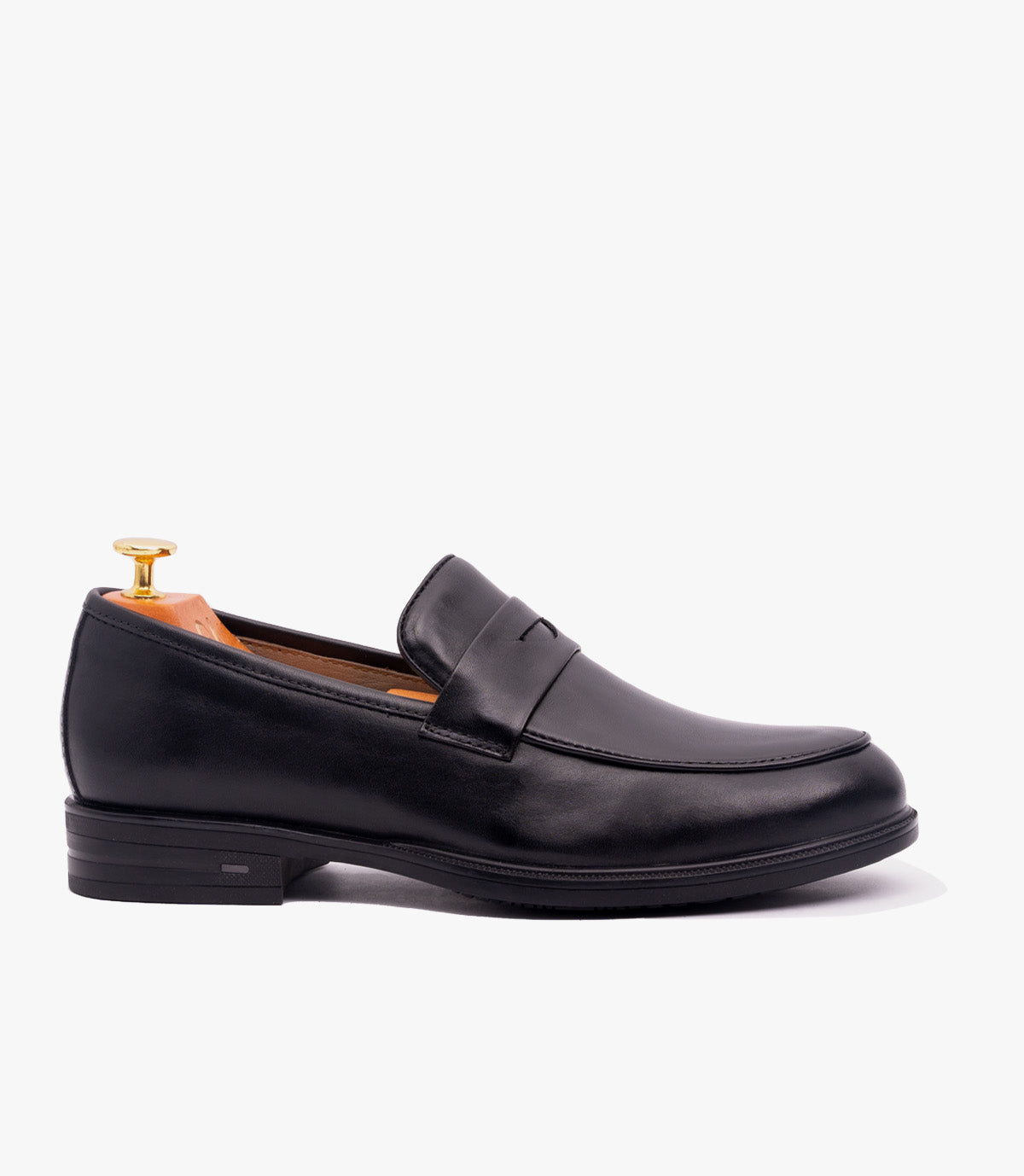 Mocassin Penny Loafer  en Cuir, Noir CL2001