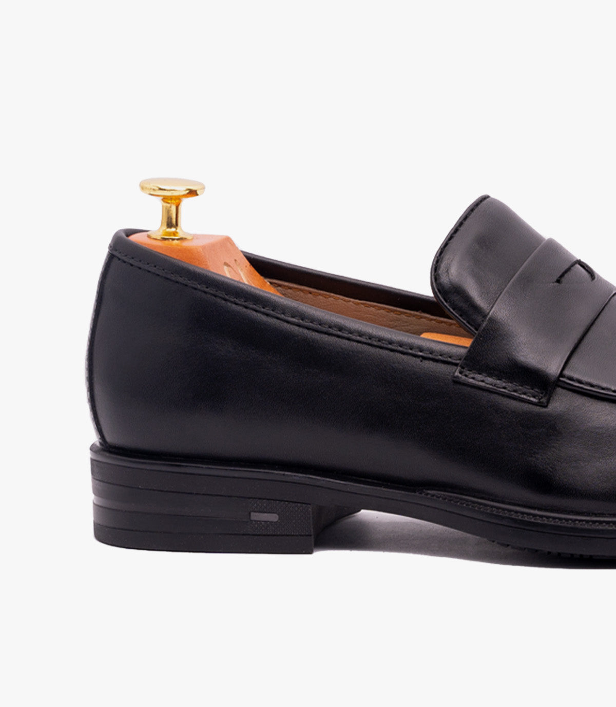 Mocassin Penny Loafer  en Cuir, Noir CL2001
