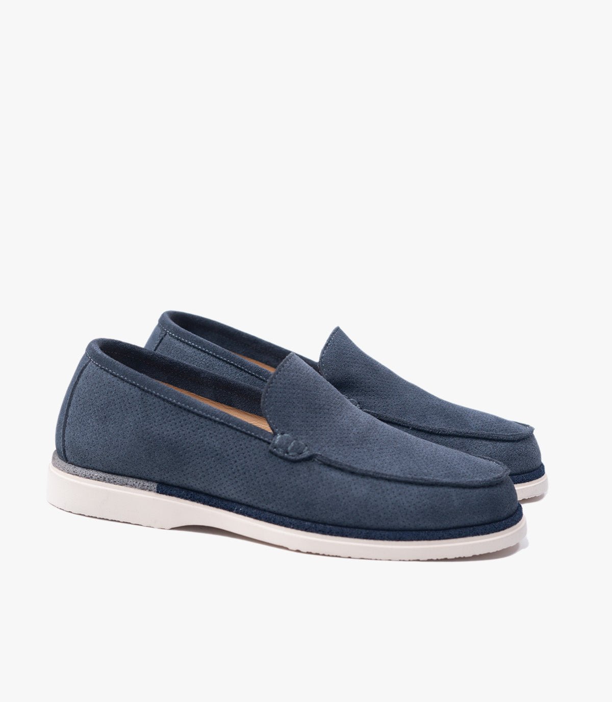 MOCASSIN EVERTON EN DAIM, Bleu Nuit- CL3062
