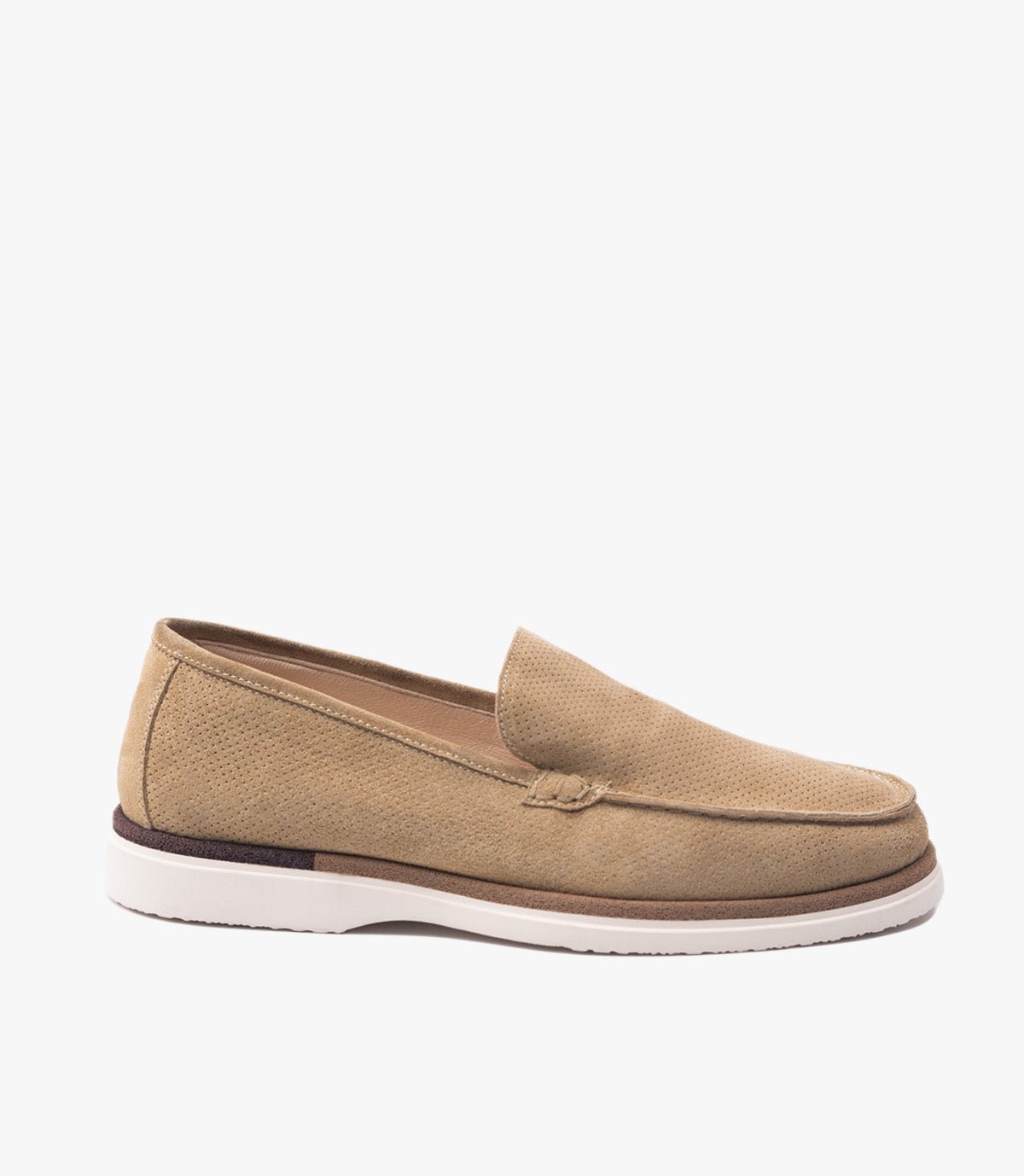 MOCASSIN EVERTON EN DAIM, BEIGE - CL3062