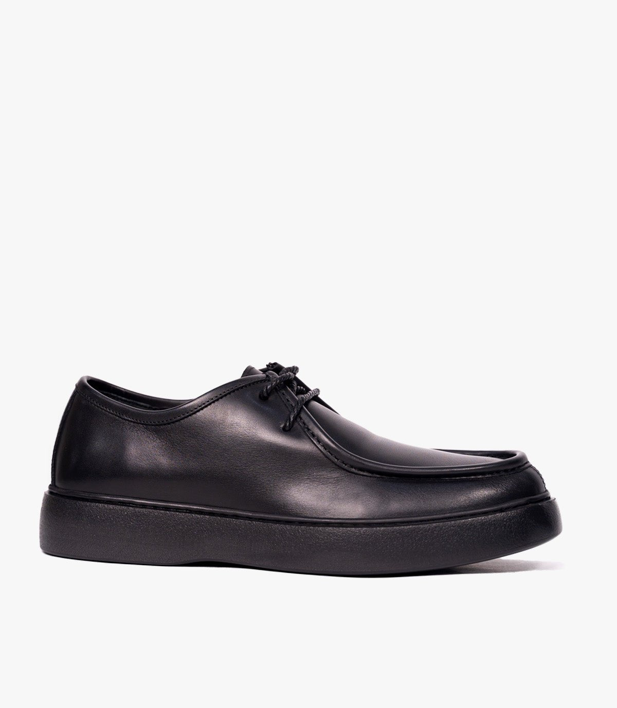 Leather derby En Noir, Classique  – CL307