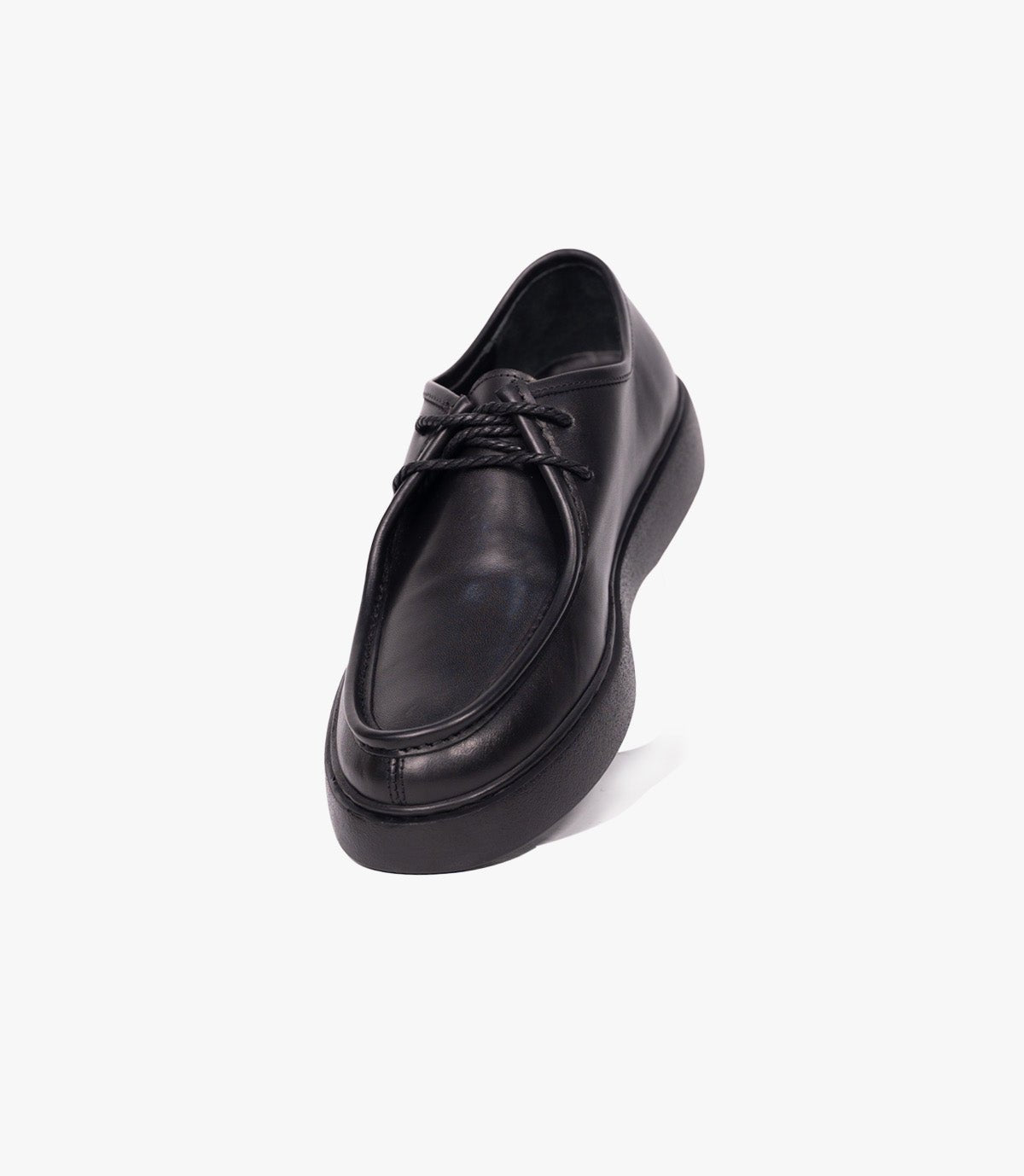 Leather derby En Noir, Classique  – CL307