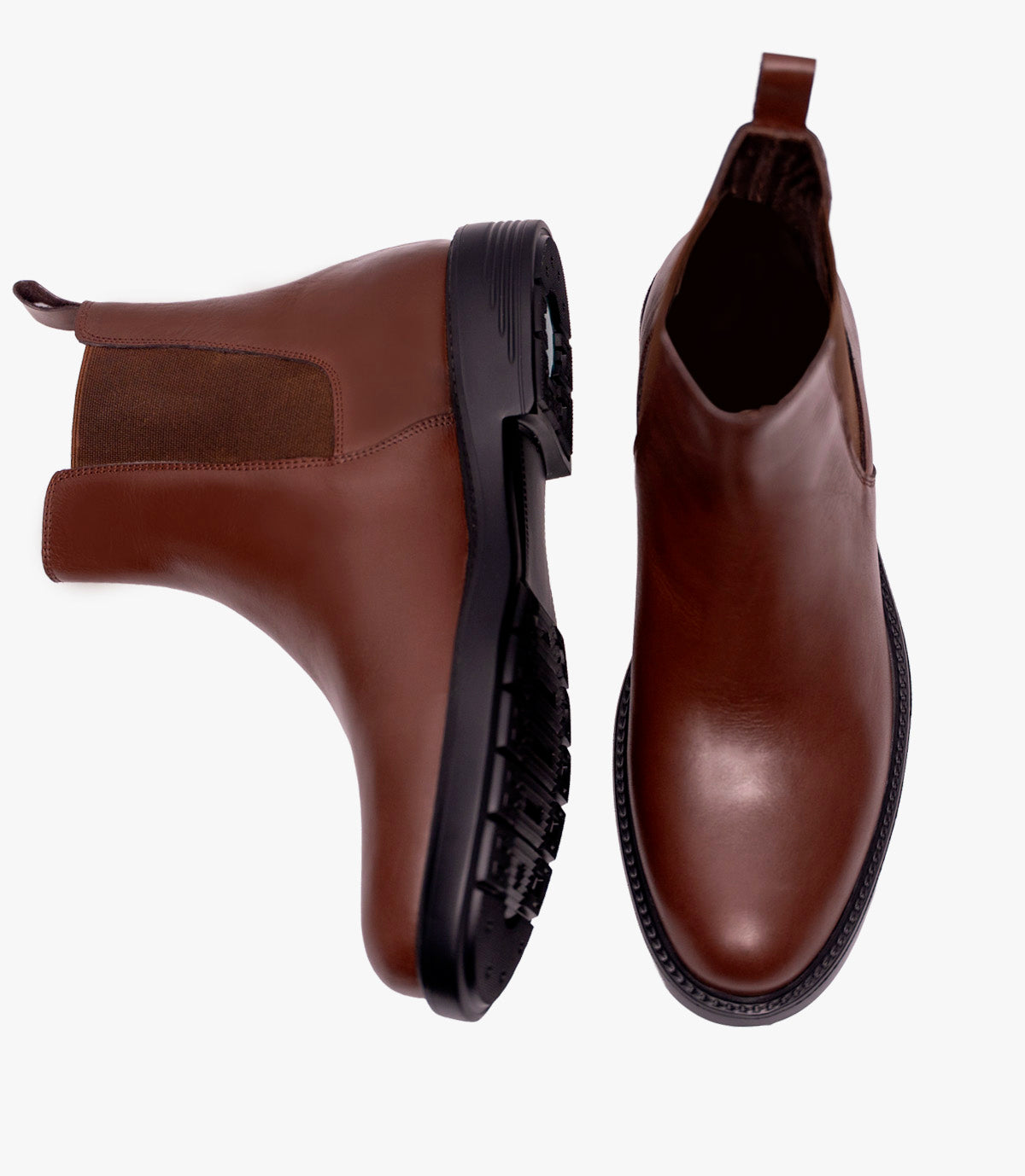 Bottine Chelsea en Cuir marron CL4000