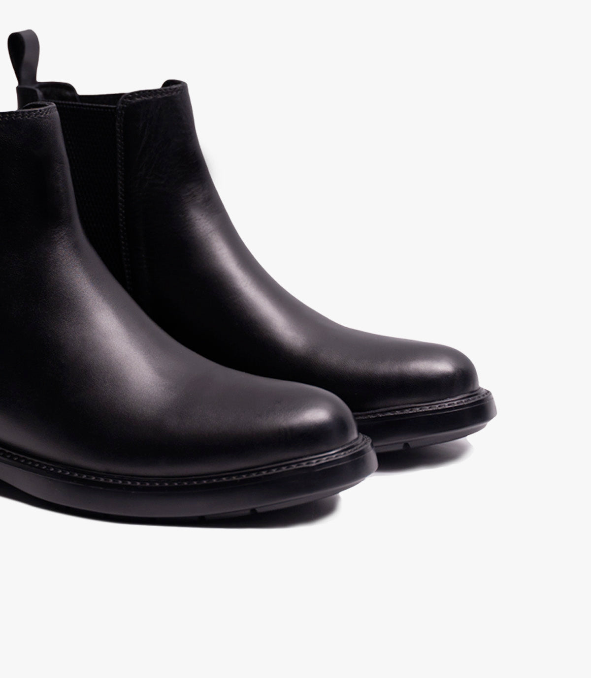 Bottine Chelsea en Cuir Noir CL4000