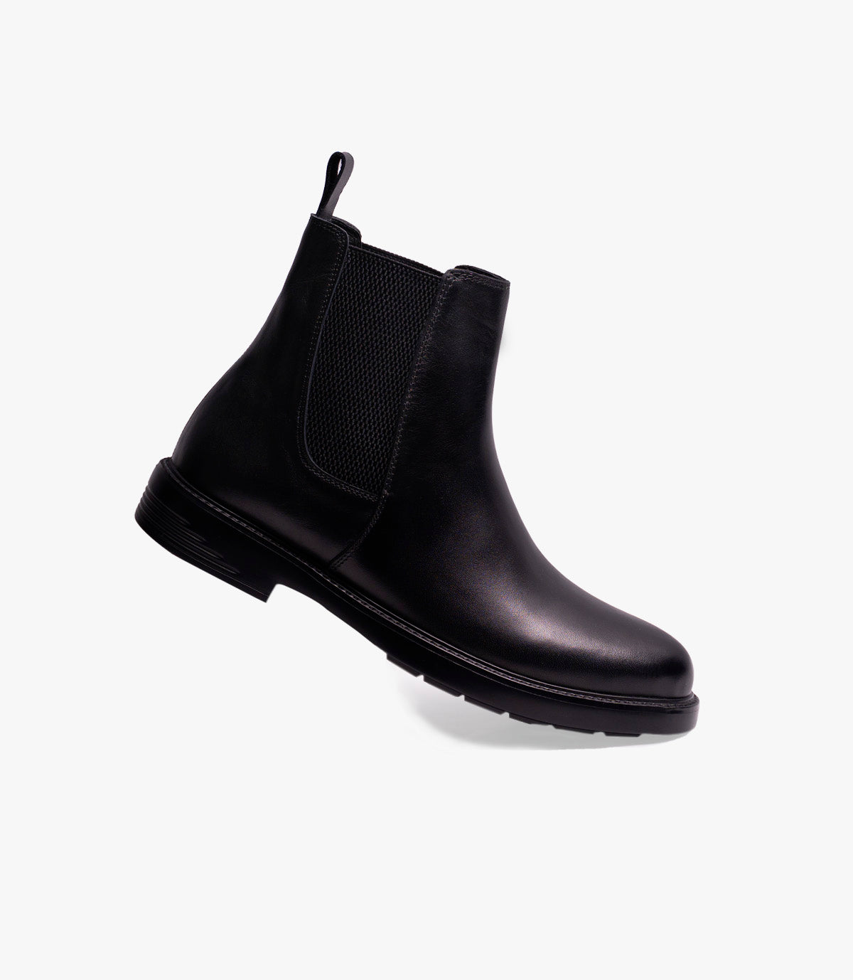 Bottine Chelsea en Cuir Noir CL4000