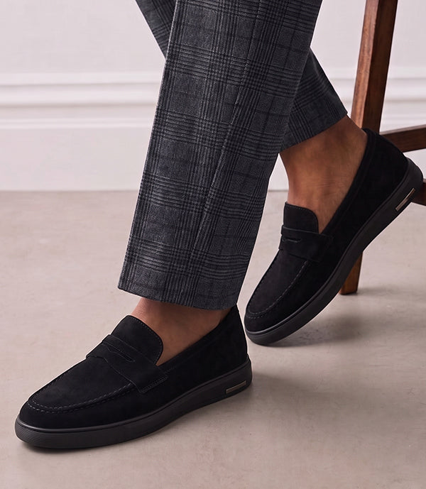 MOCASSIN ADDLER en Daim, Noir – CN6044