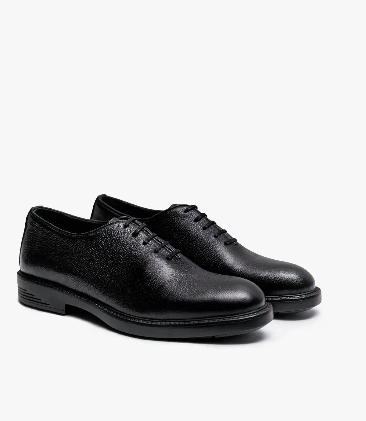 Montfort  en Cuir Graine, Noir -CL6071 Celeno