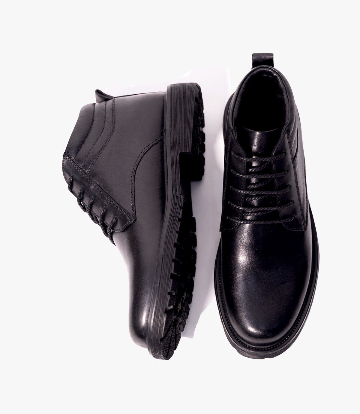 Bottine Oxford en Cuir Noir CL2028