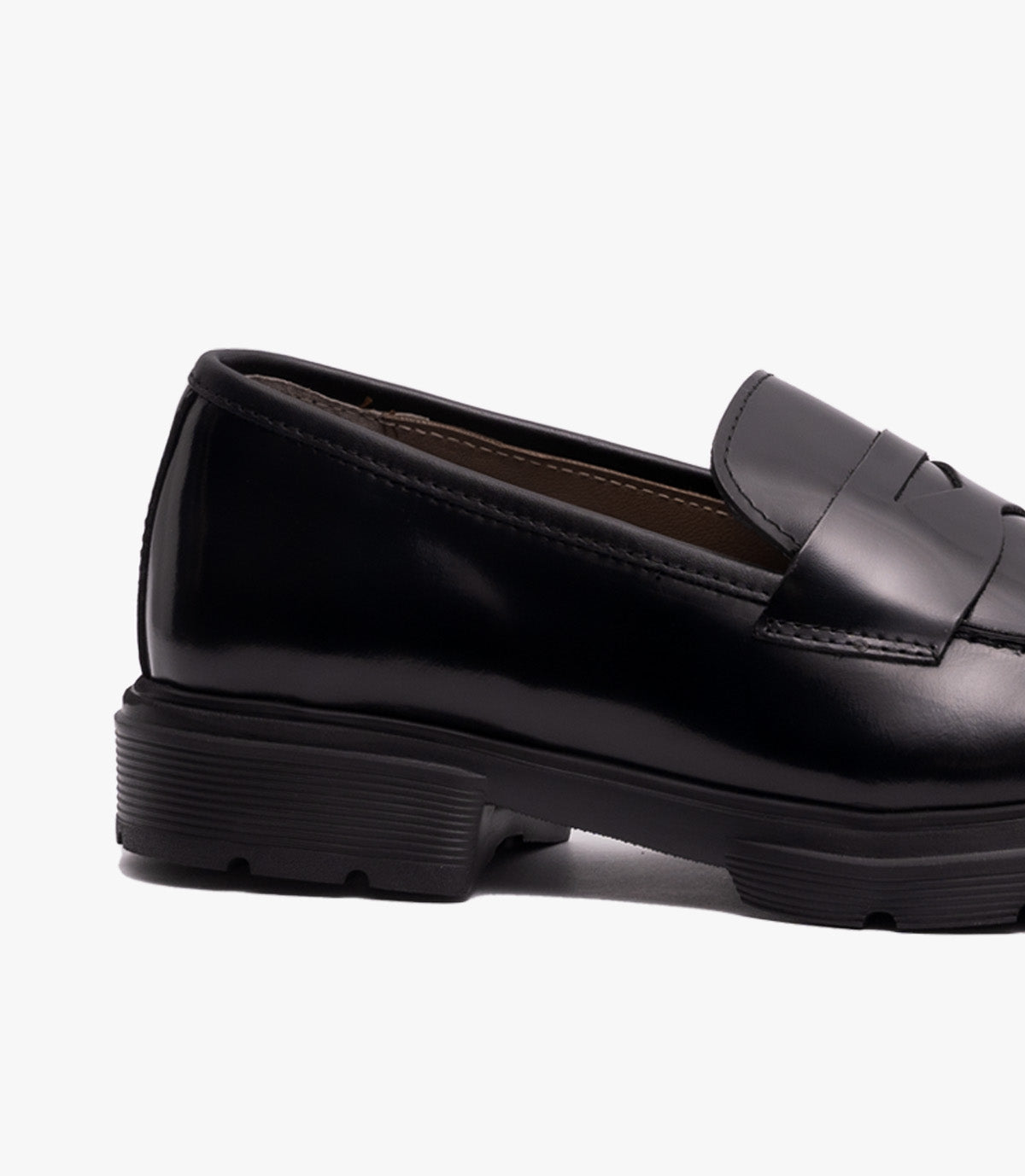 Mocassin Penny Loafers en cuir, Noir Cl5090