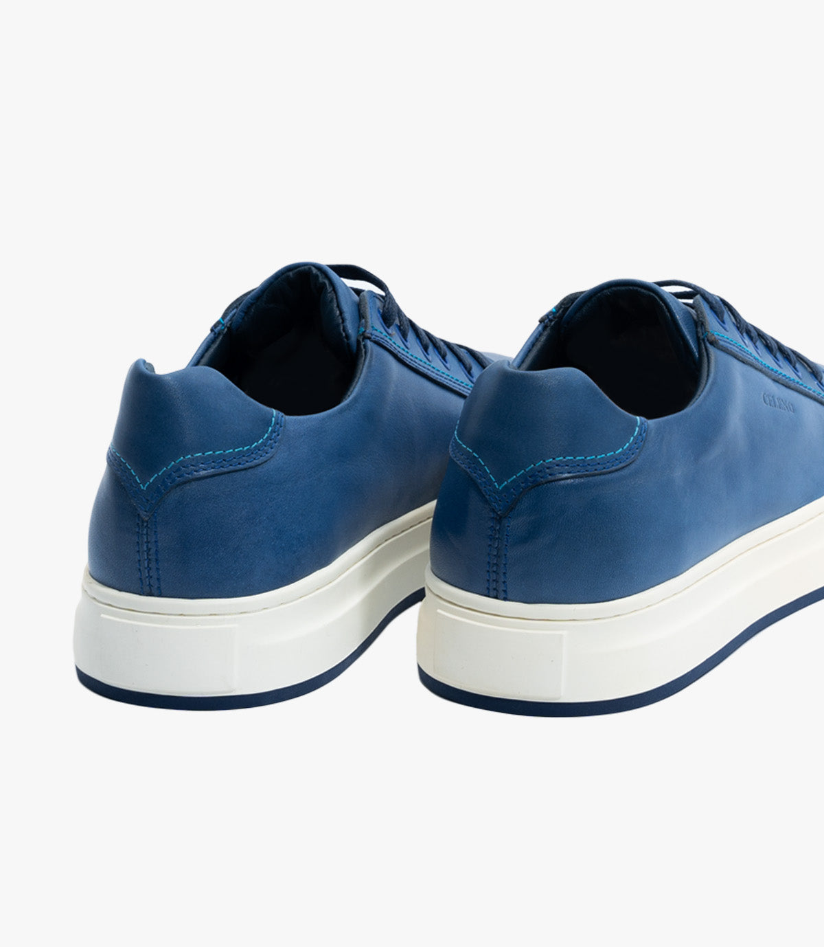 BASKET ROGUE en Cuir, Bleu ciel– CL6073