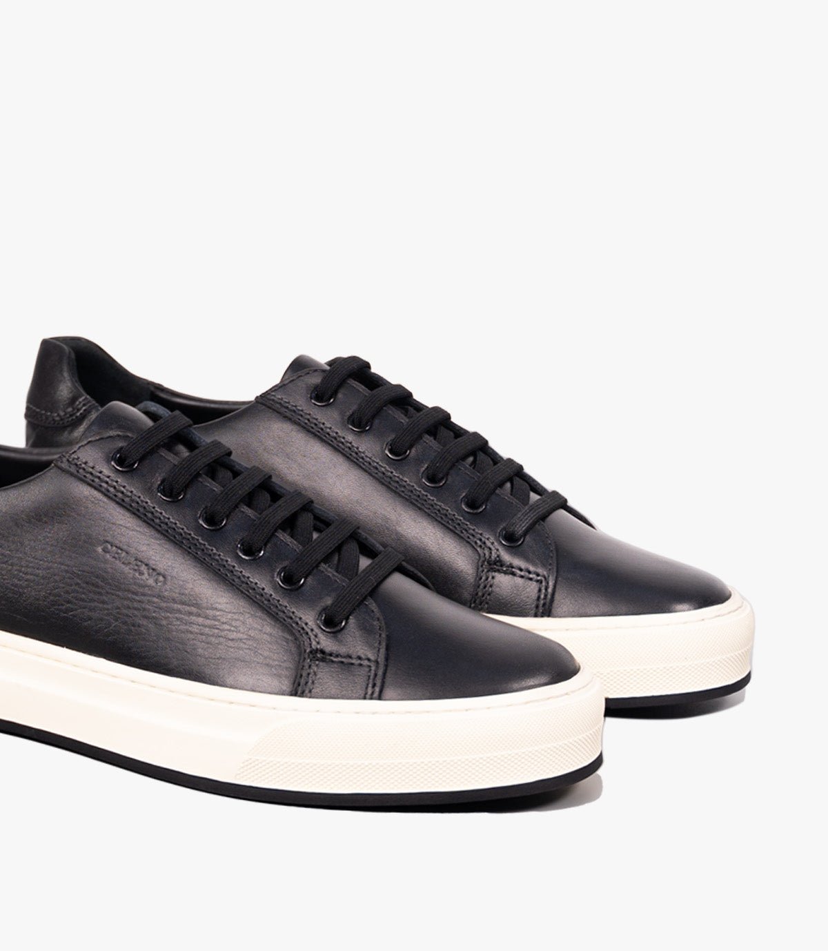 BASKET ROGUE en Cuir, Noir– CL6073