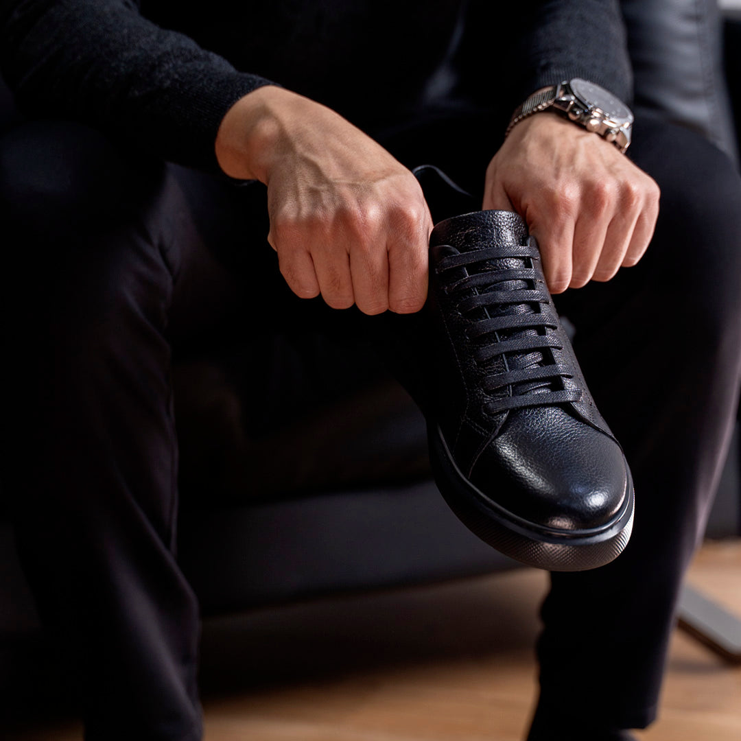 BASKET BLAZE En Cuir, Noir– CL6080