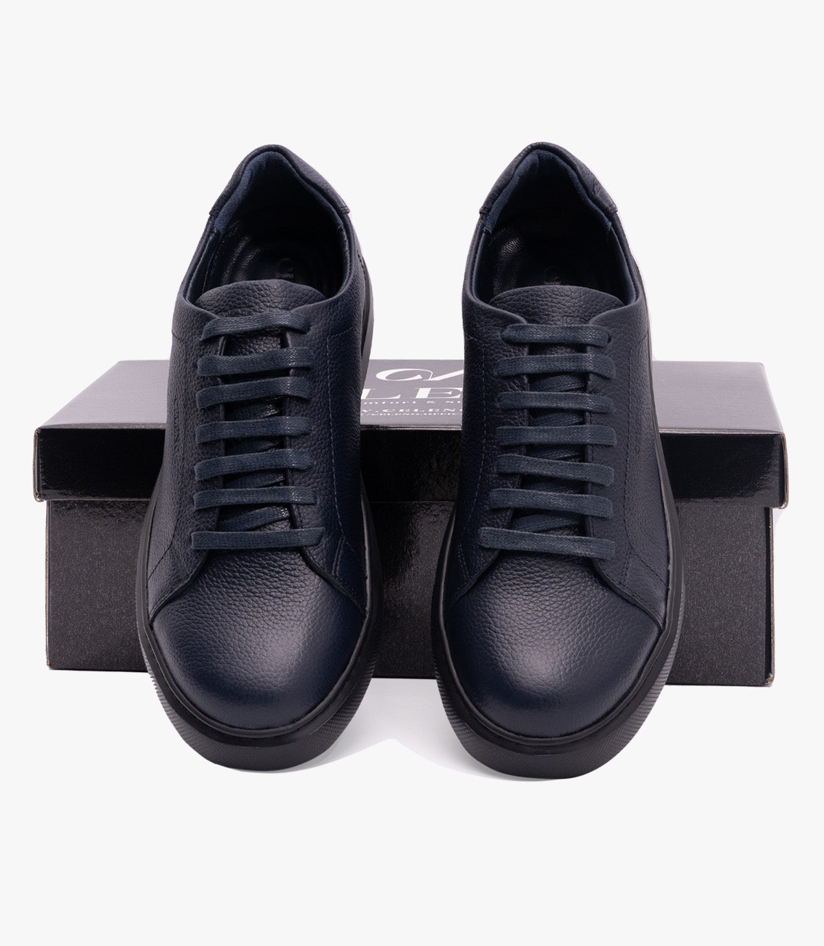 BASKET BLAZE En Cuir, Bleu Nuit – CN6080