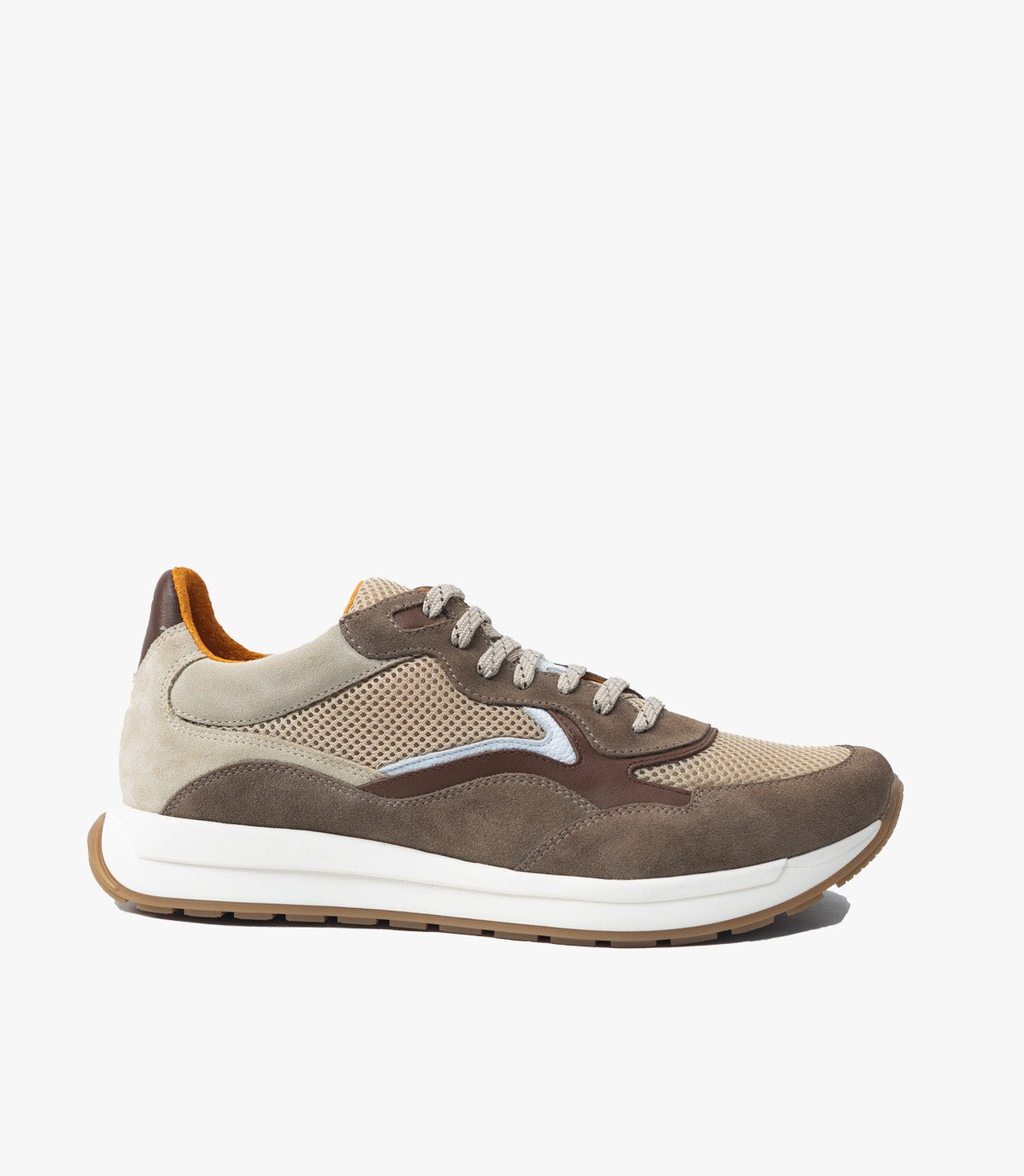 BASKET FLUENT FLEX EN DAIM, Chocolat - CL8600