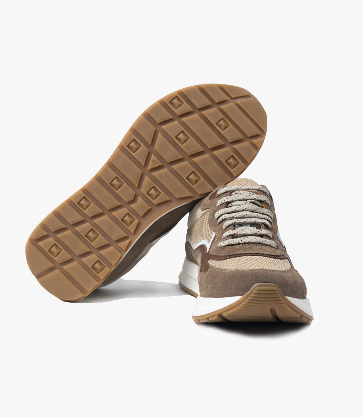 BASKET FLUENT FLEX EN DAIM, Chocolat - CL8600