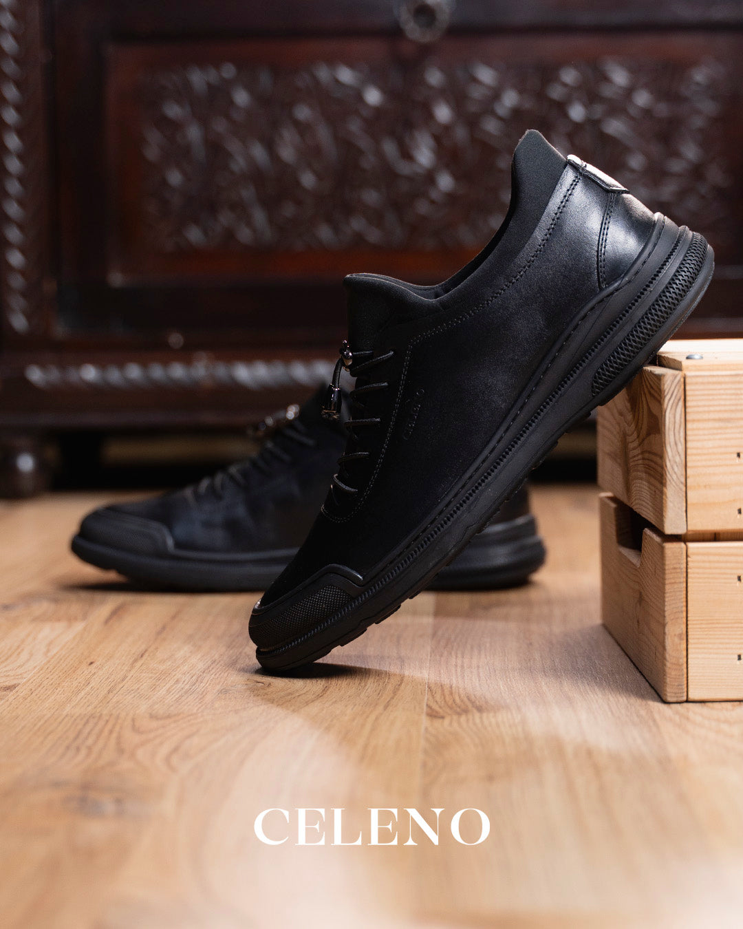 CAVAN en Cuir, Noir -CL6062