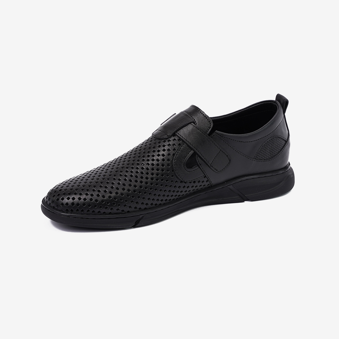 SANDALE CUIR NOIR – CL3059