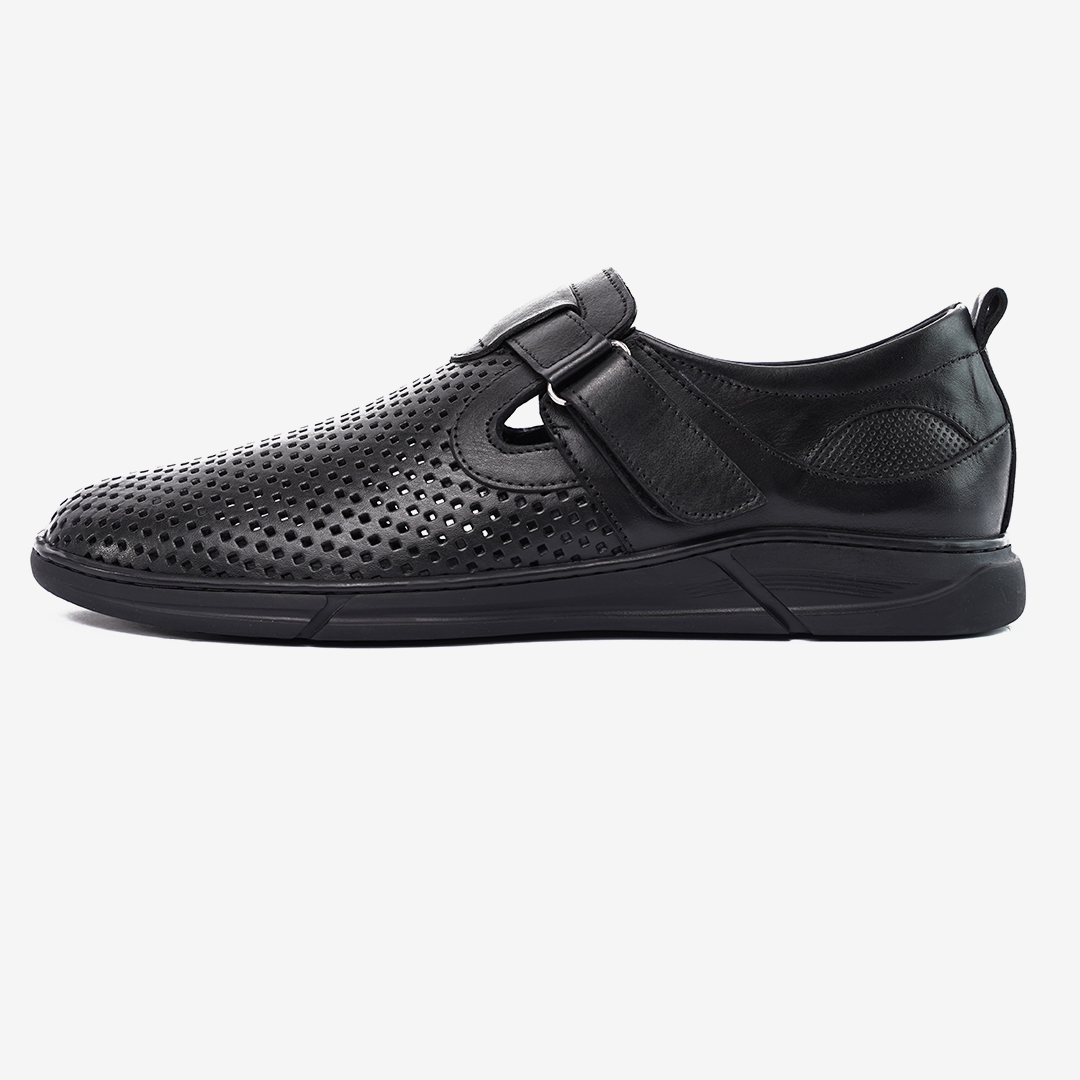 SANDALE CUIR NOIR – CL3059