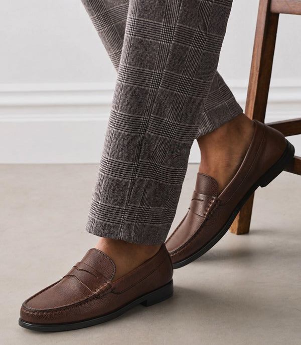 Mocassin ORSON en Cuir, Marron – CL110
