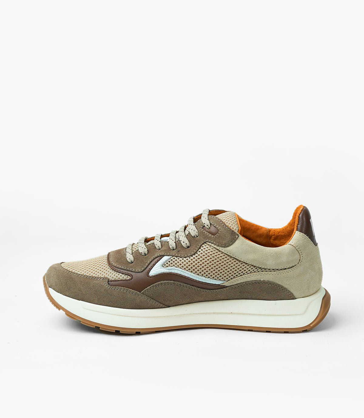 BASKET FLUENT FLEX EN DAIM, Chocolat - CL8600