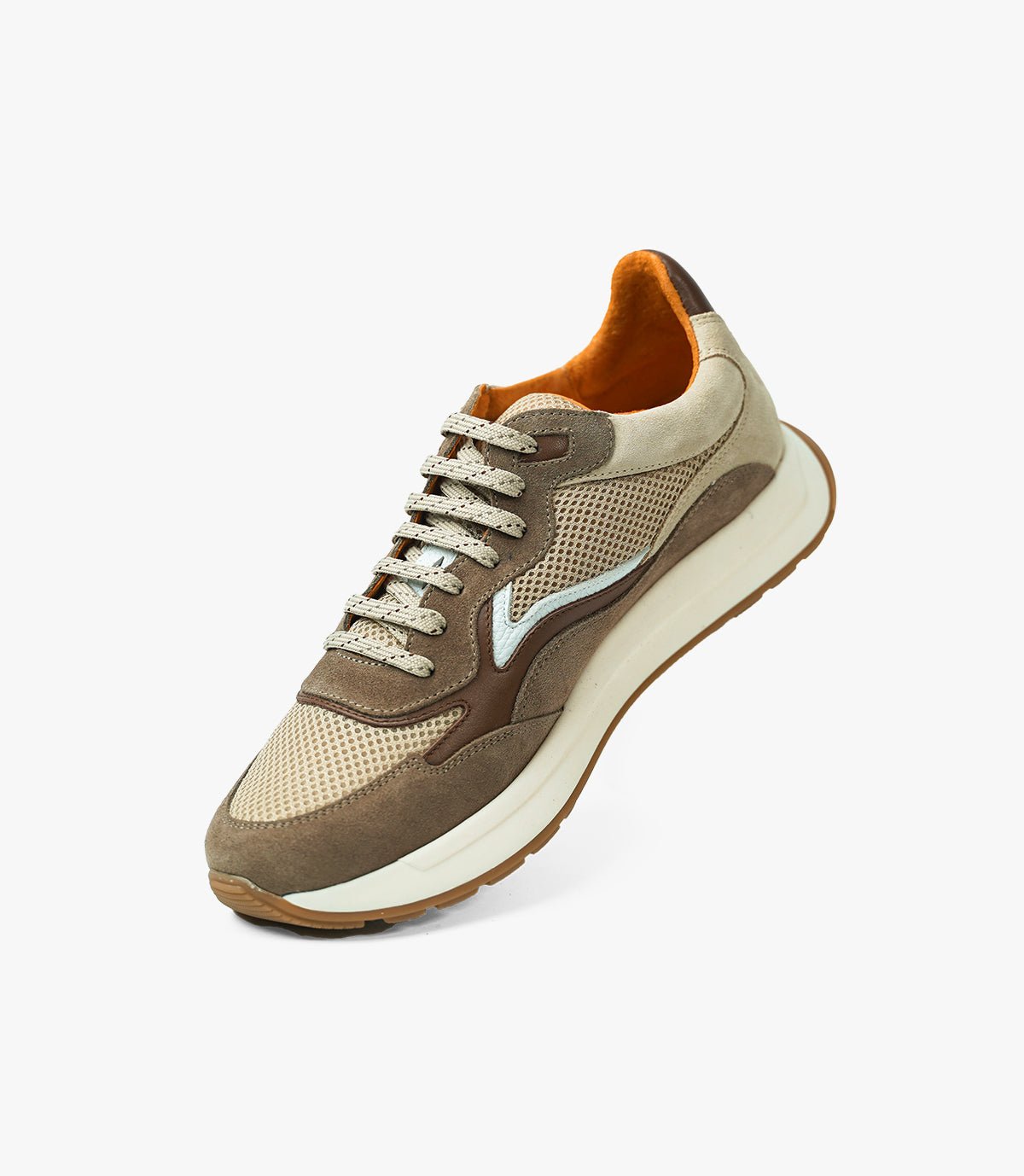 BASKET FLUENT FLEX EN DAIM, Chocolat - CL8600