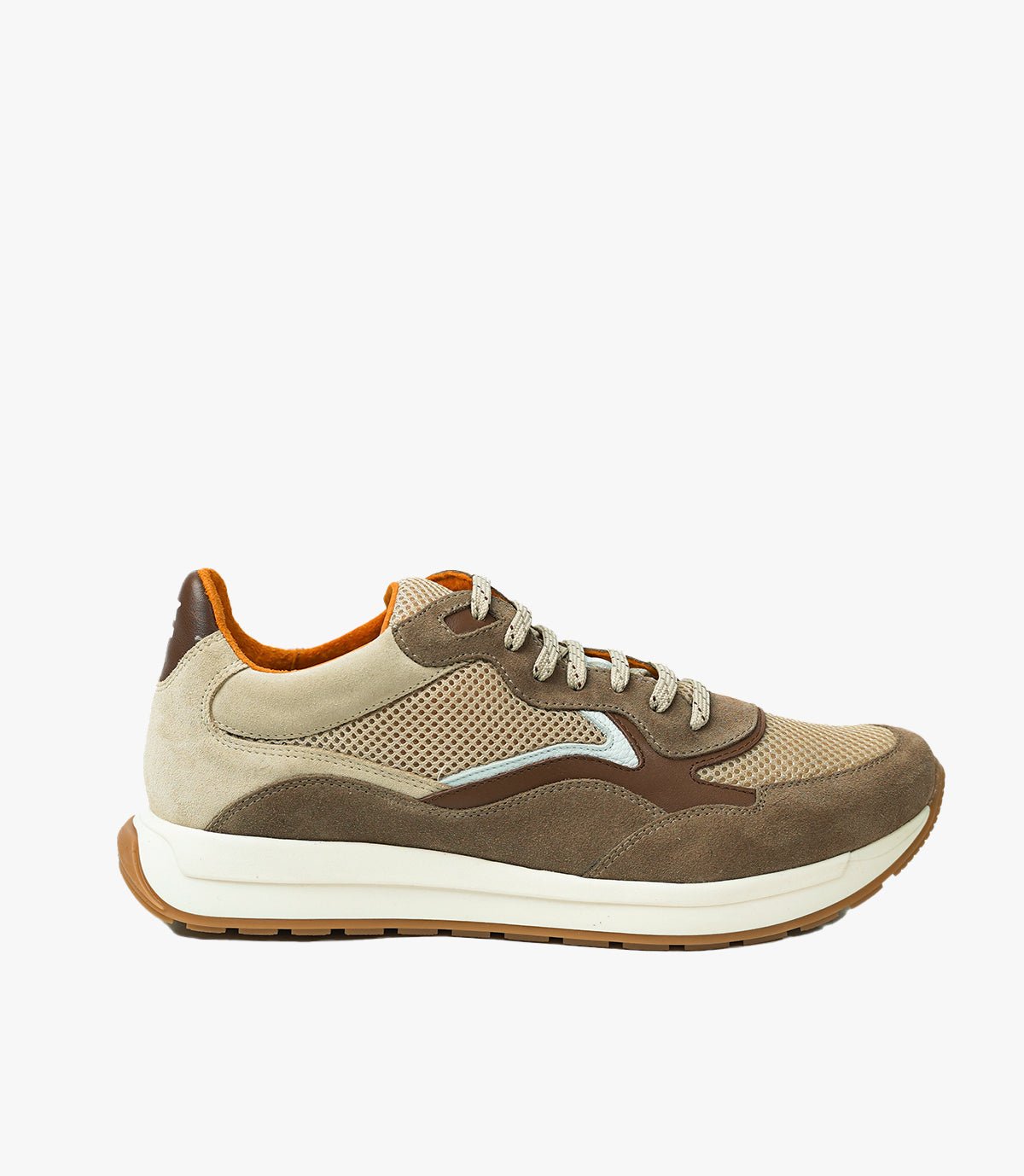 BASKET FLUENT FLEX EN DAIM, Chocolat - CL8600