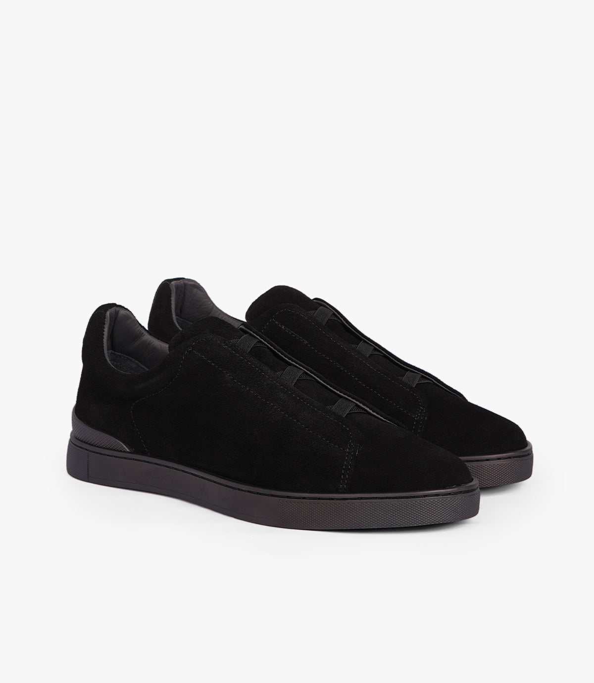 BASKET ELVAN EN DAIM NOIR - CL950