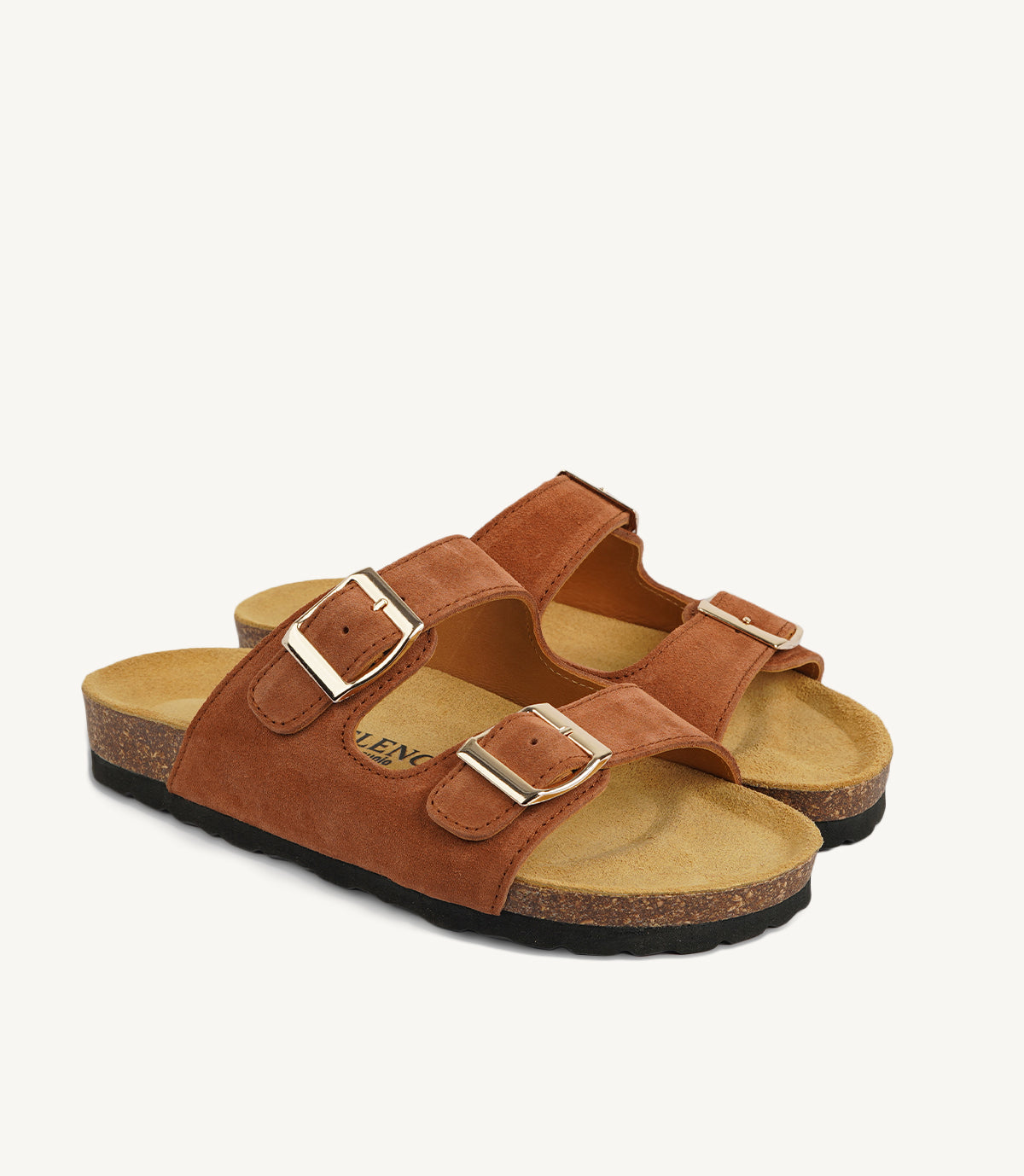 SF04- SANDALES EN DAIM SALAMON