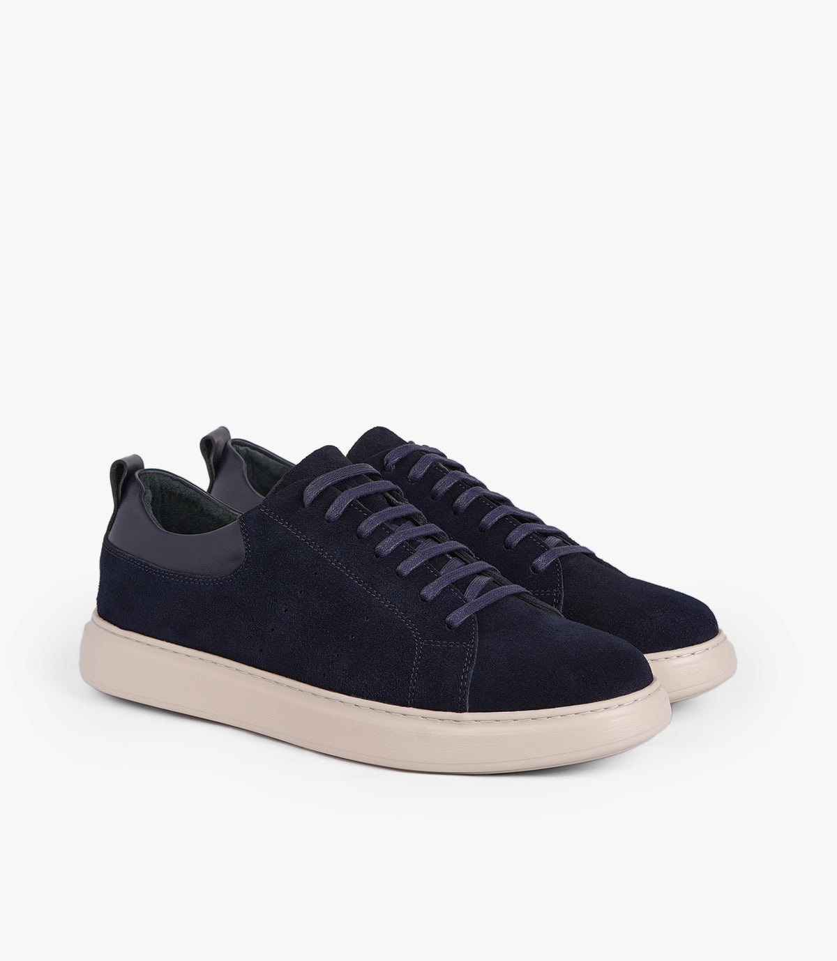 Basket NOLAN en  daim bleu nuit - CL103