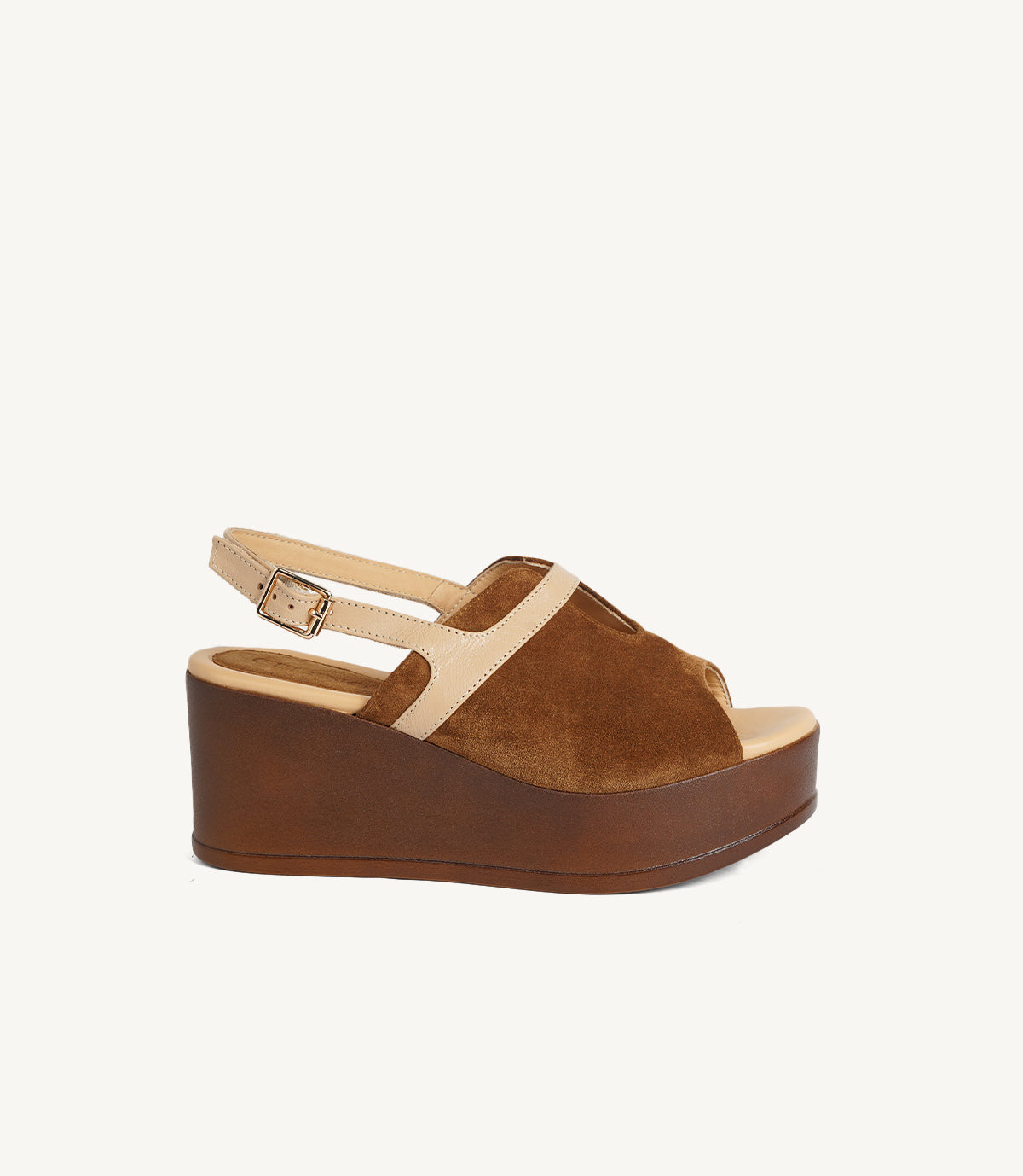 2453 Sandale ELARA ,DAIM TABAC