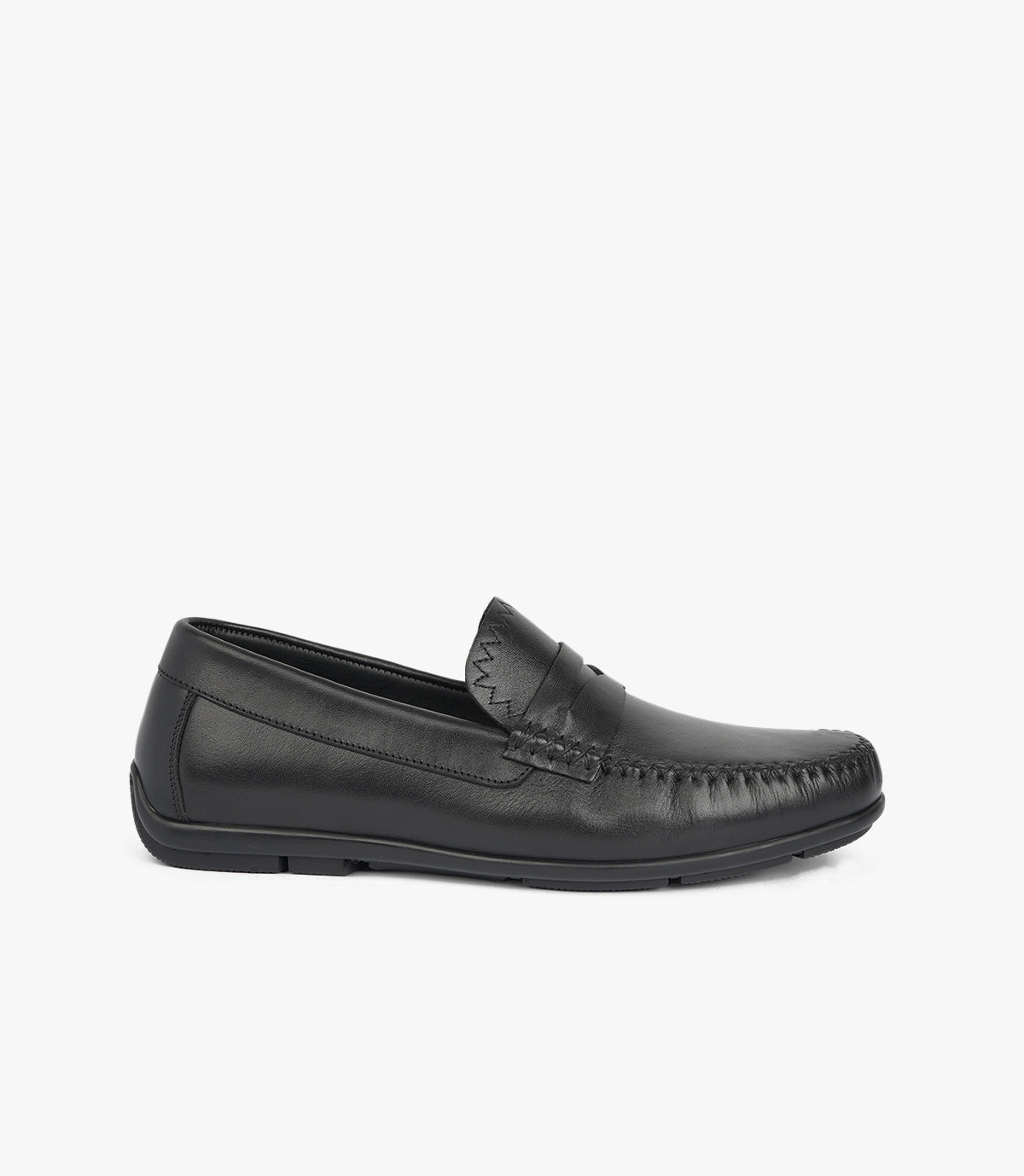 Mocassin ZAYAN en Cuir, Noir – CL030