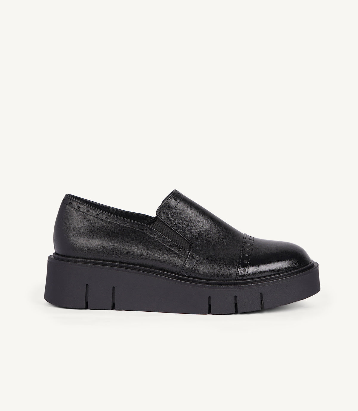 MOCASSIN RYVEN EN CUIR NOIR - 2506
