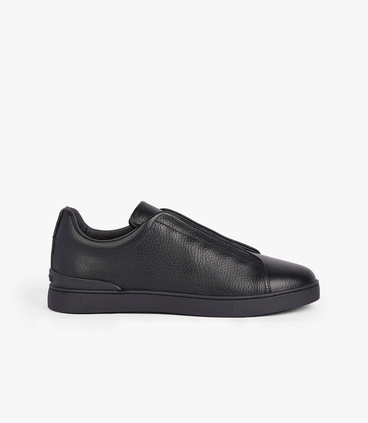 BASKET VAREK EN CUIR NOIR - CL950
