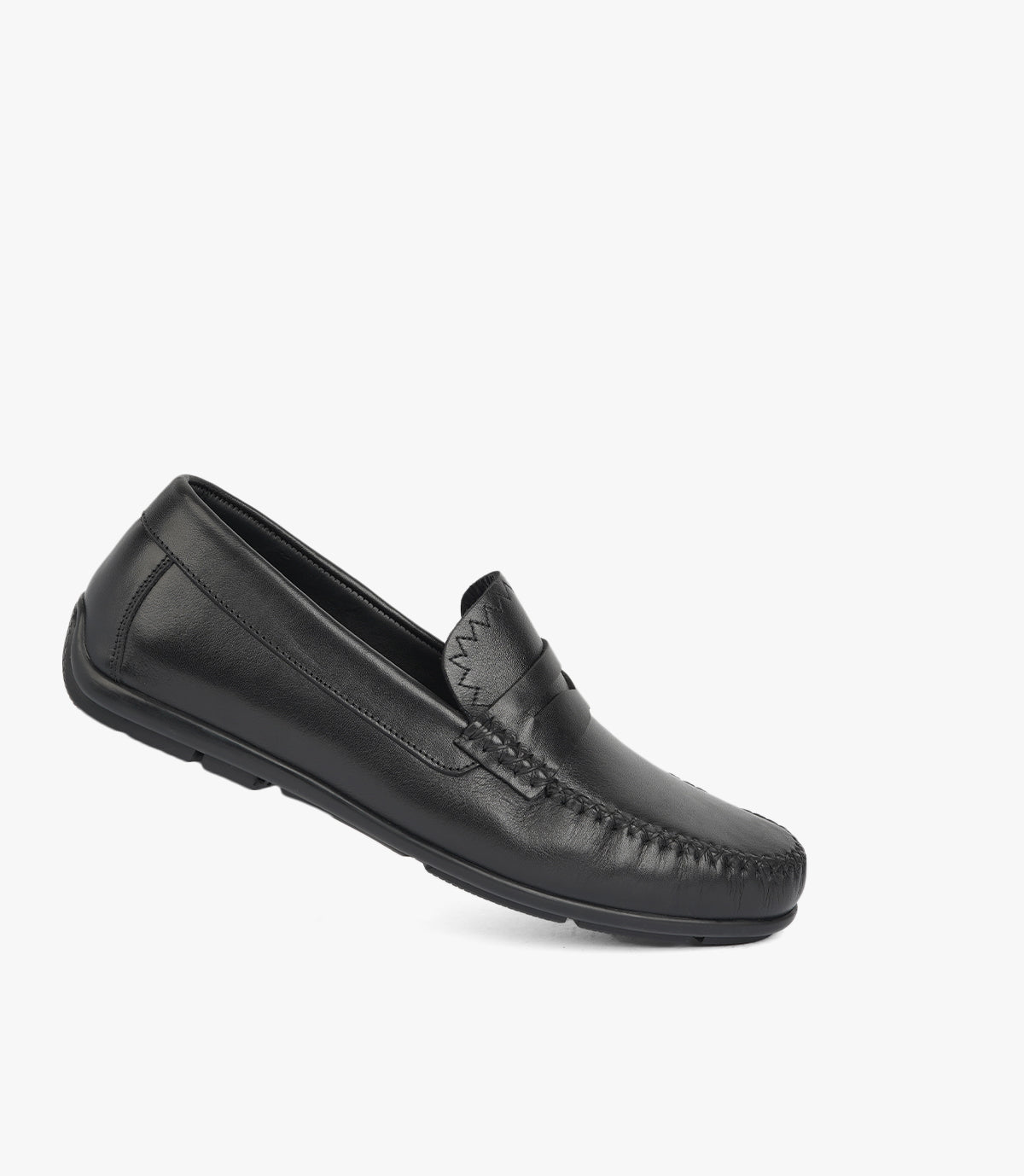 Mocassin ZAYAN en Cuir, Noir – CL030