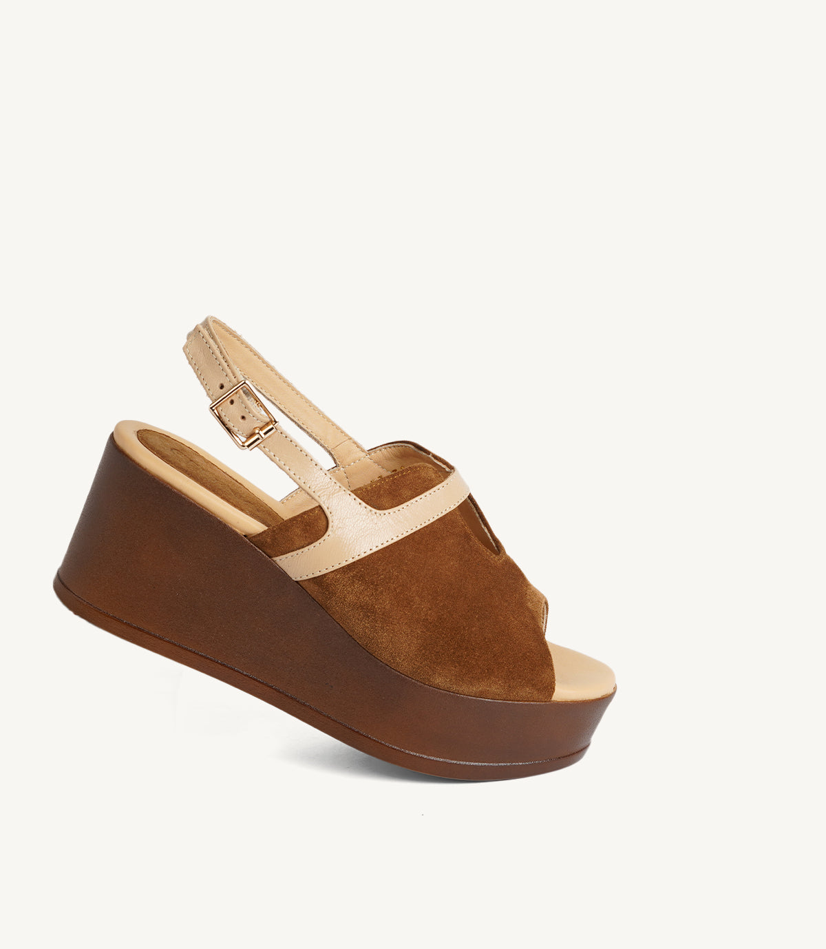 2453 Sandale ELARA ,DAIM TABAC