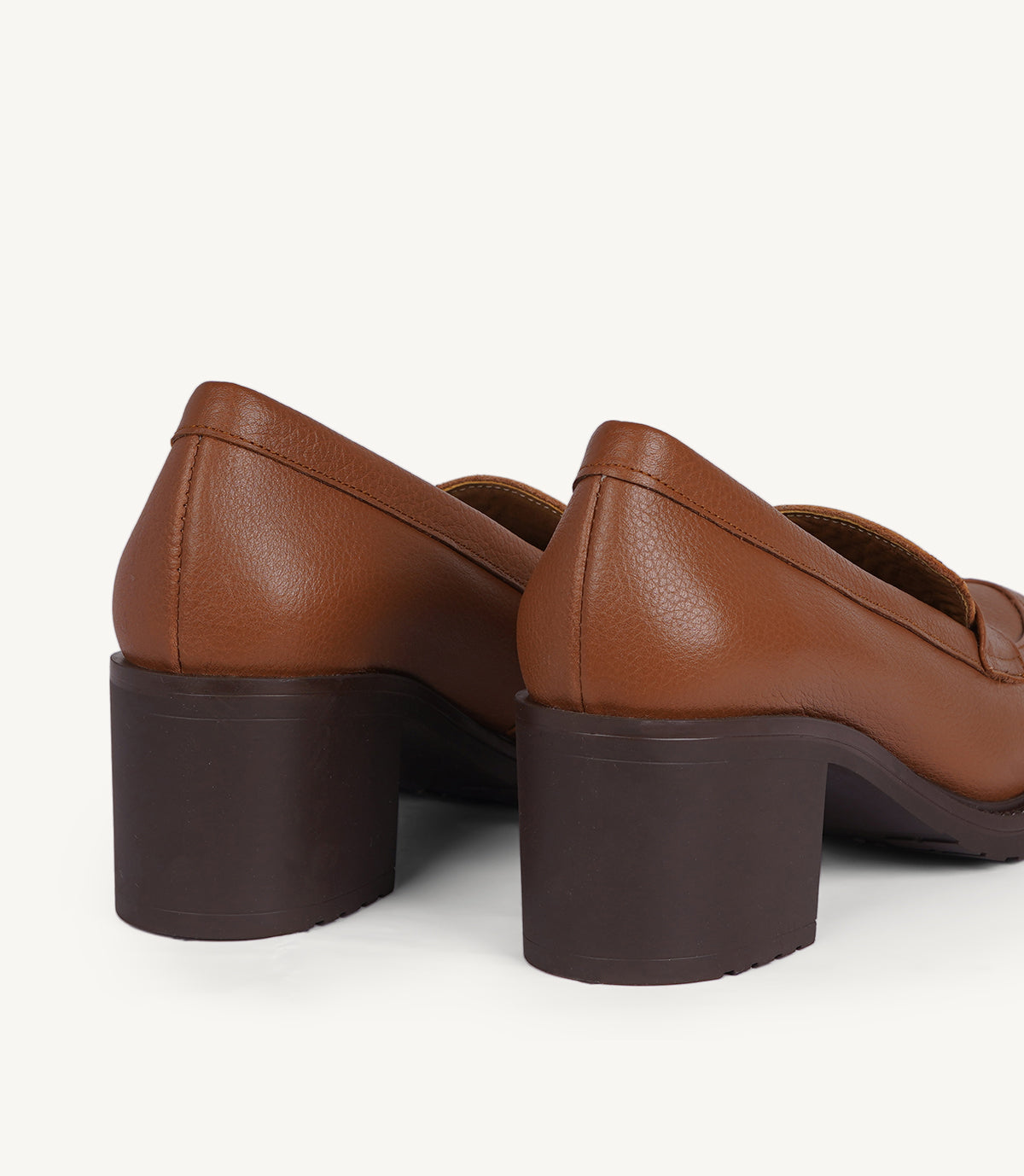 MOCASSIN - SOFIA EN CUIR TABAC - CL2300