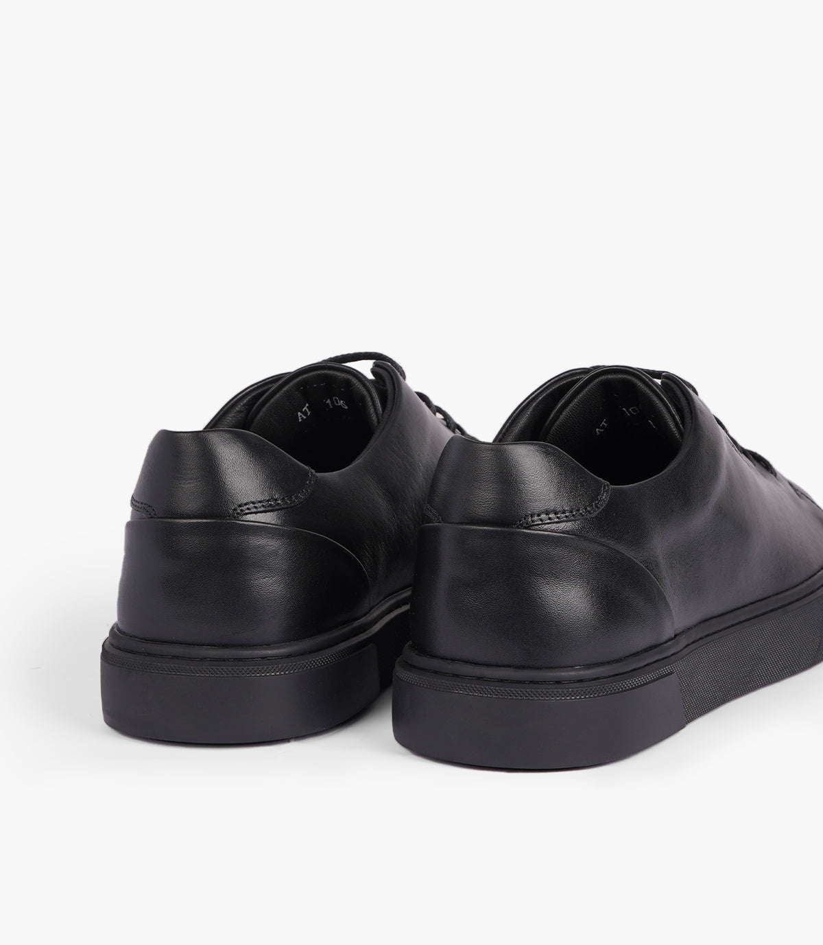 BASKET VARENO EN CUIR NOIR - CL106
