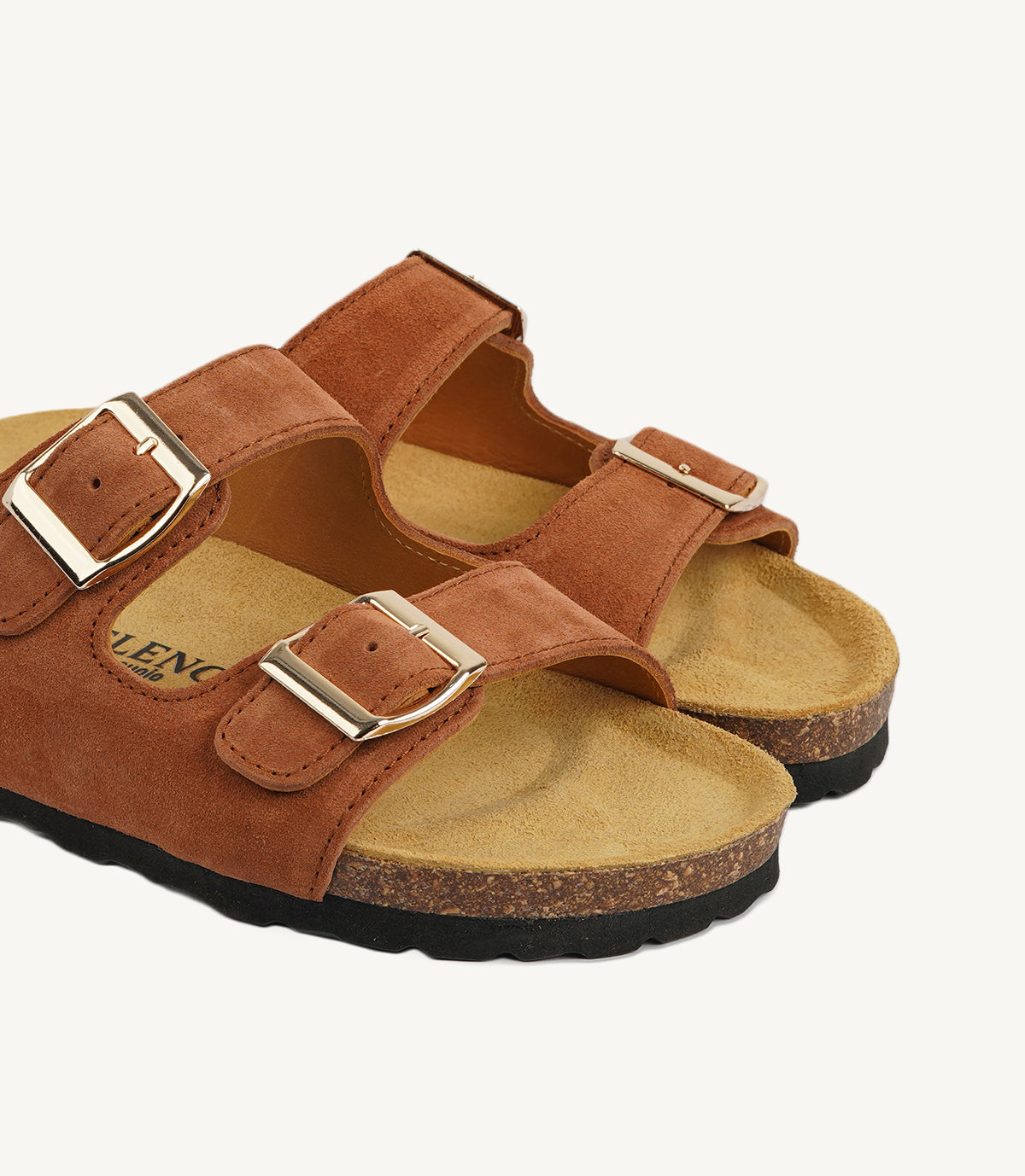 SF04- SANDALES EN DAIM SALAMON