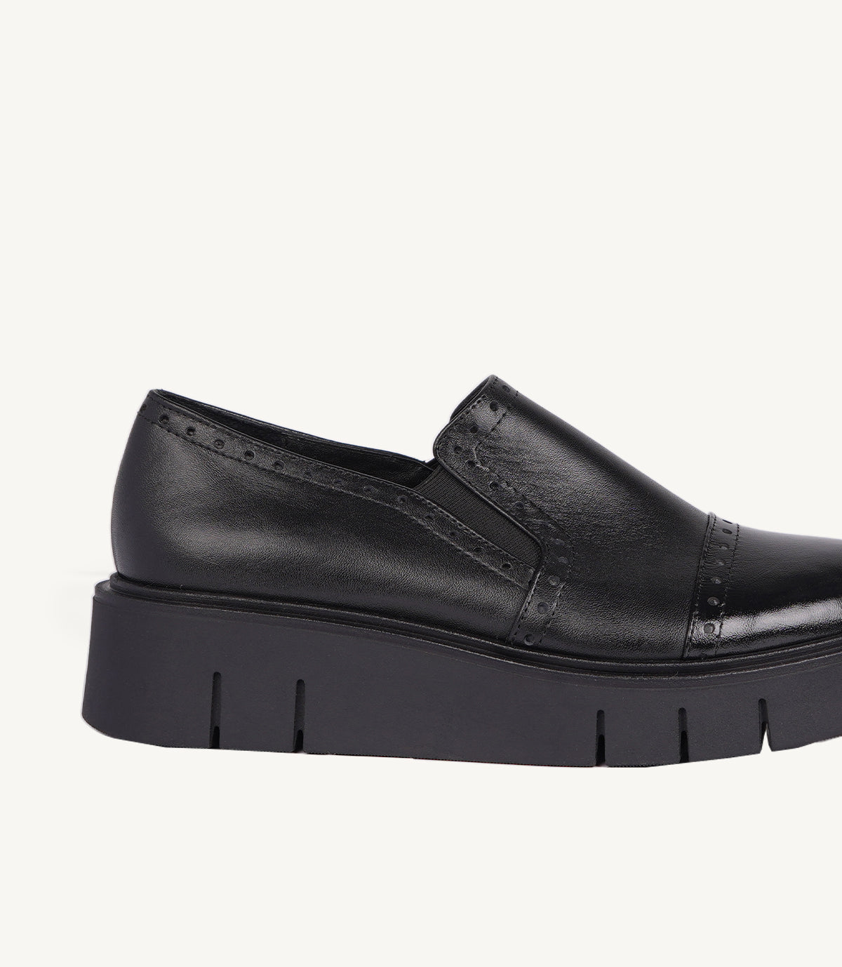 MOCASSIN RYVEN EN CUIR NOIR - 2506