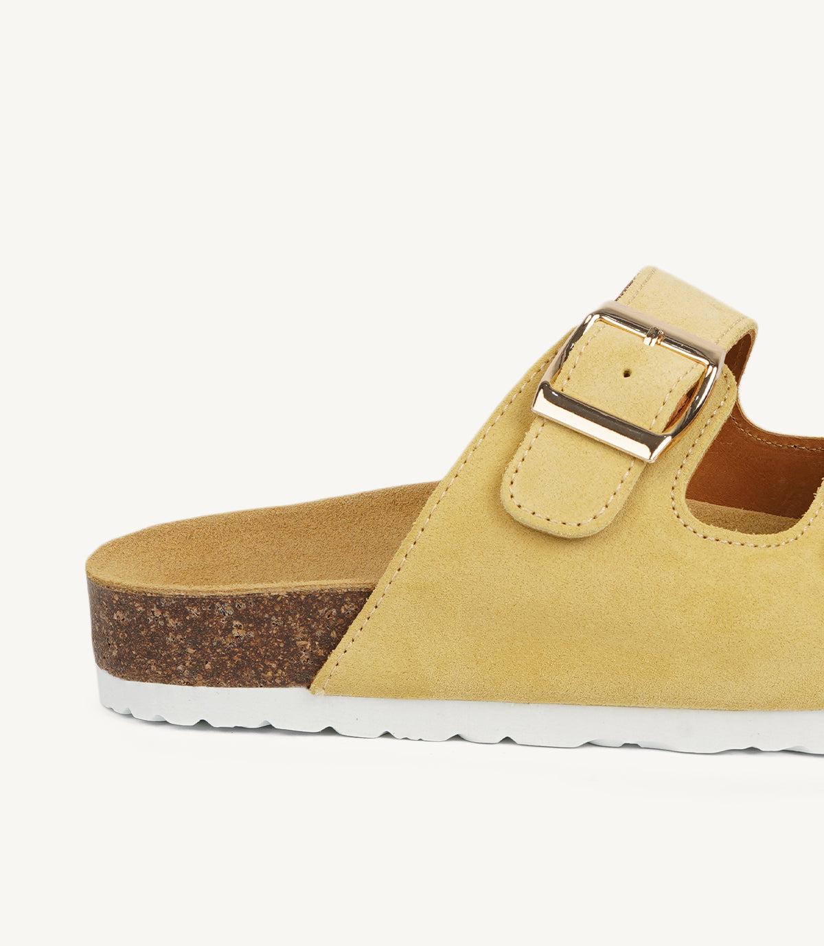 SF04- SANDALES EN DAIM JAUNE