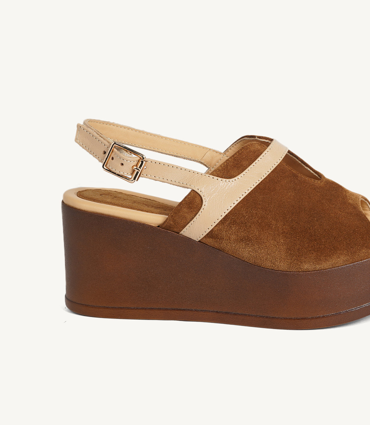 2453 Sandale ELARA ,DAIM TABAC