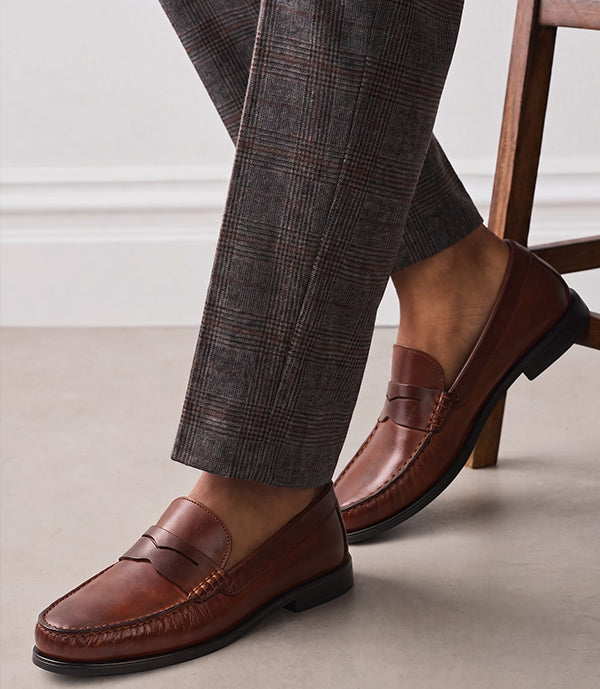 Mocassin ORSON en Cuir, Tabac – CL110