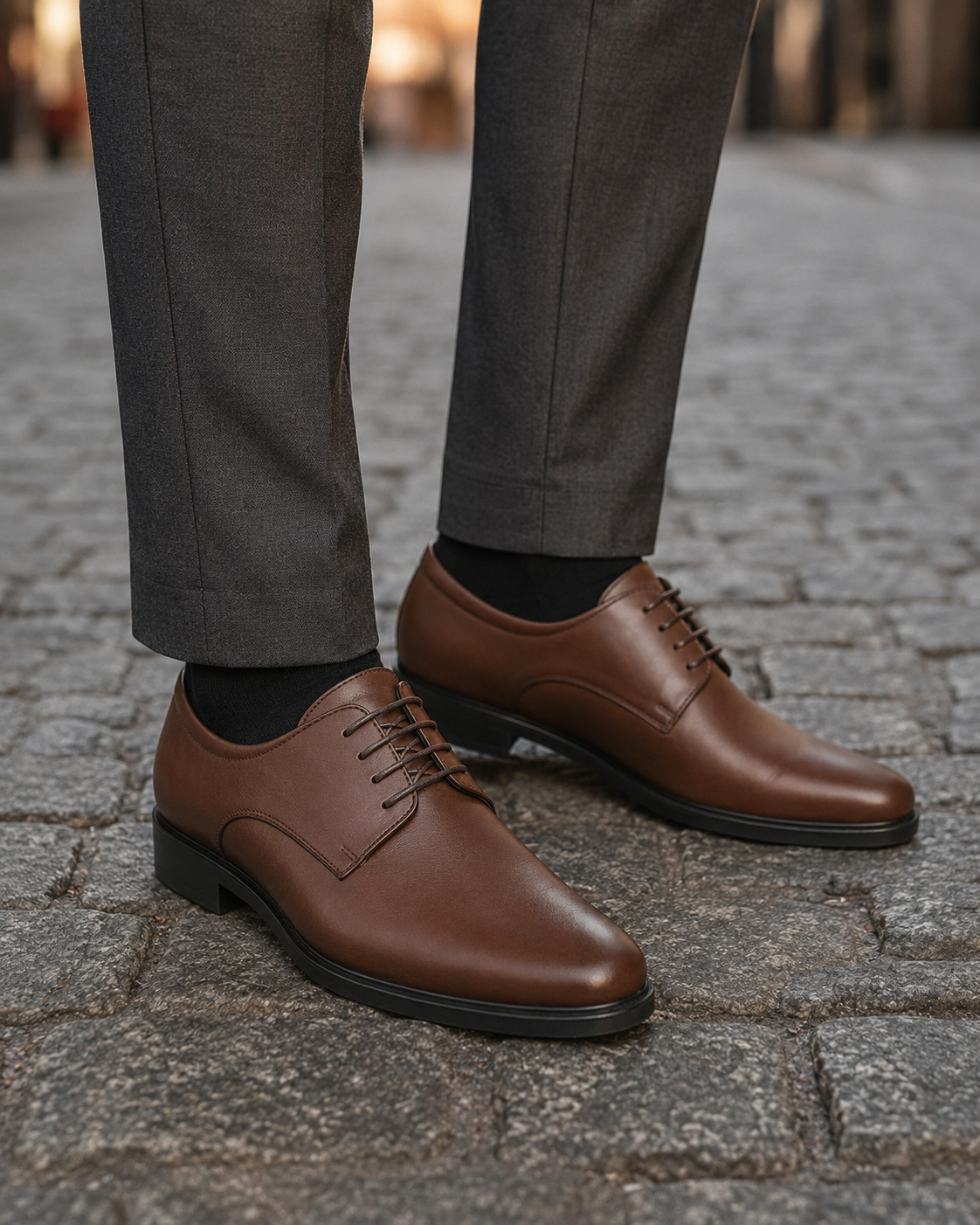 Clarke en Cuir, Marron -CL038