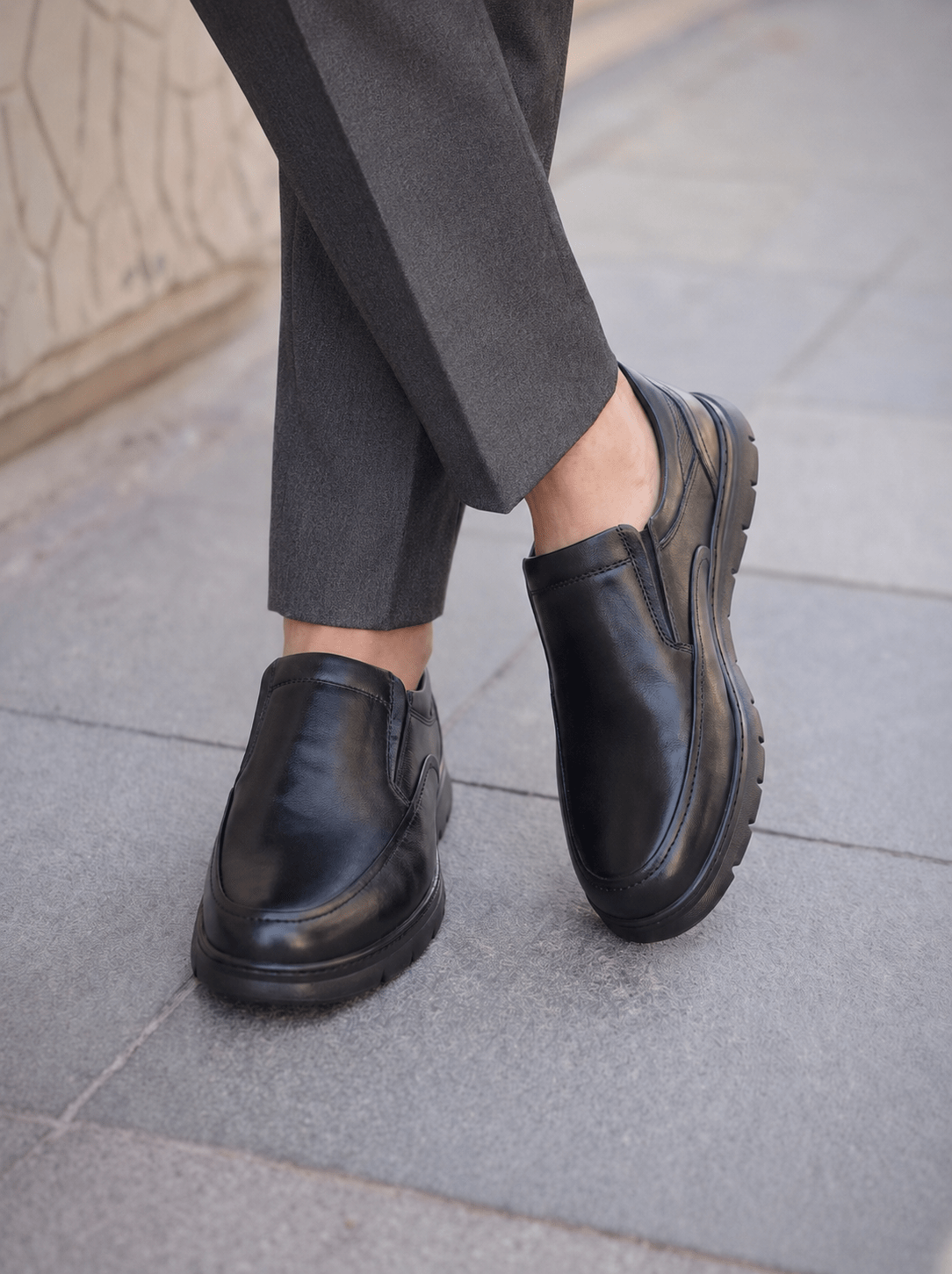 JACOB en Cuir, Noir-CL3089