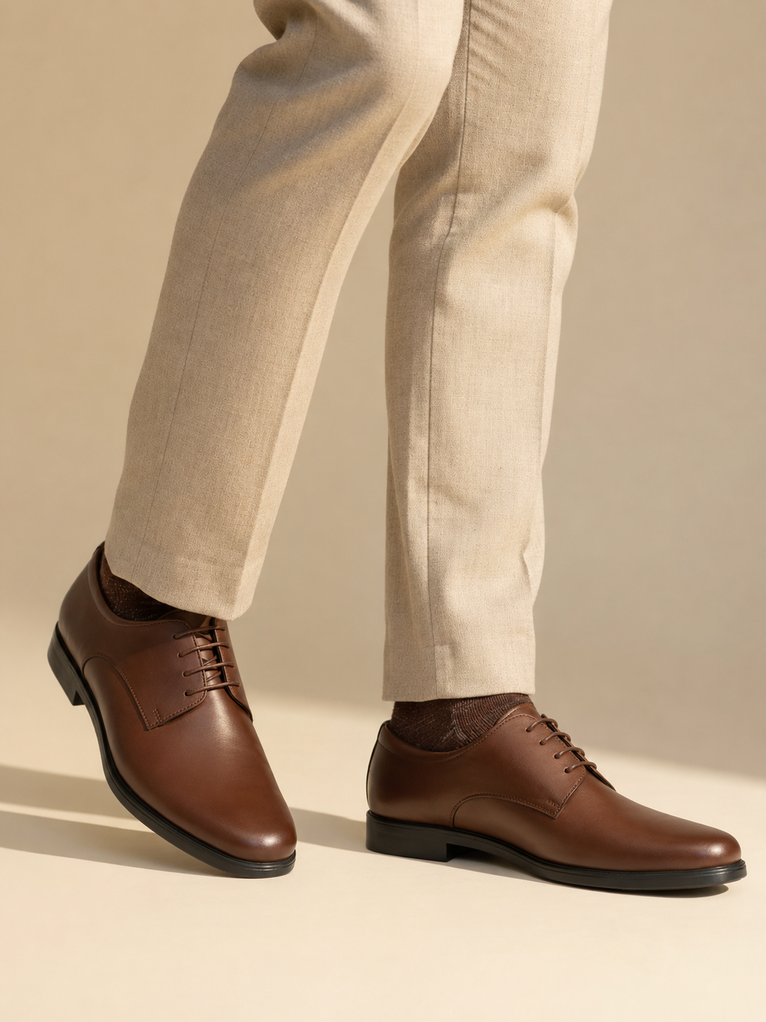 Clarke en Cuir, Marron -CL038