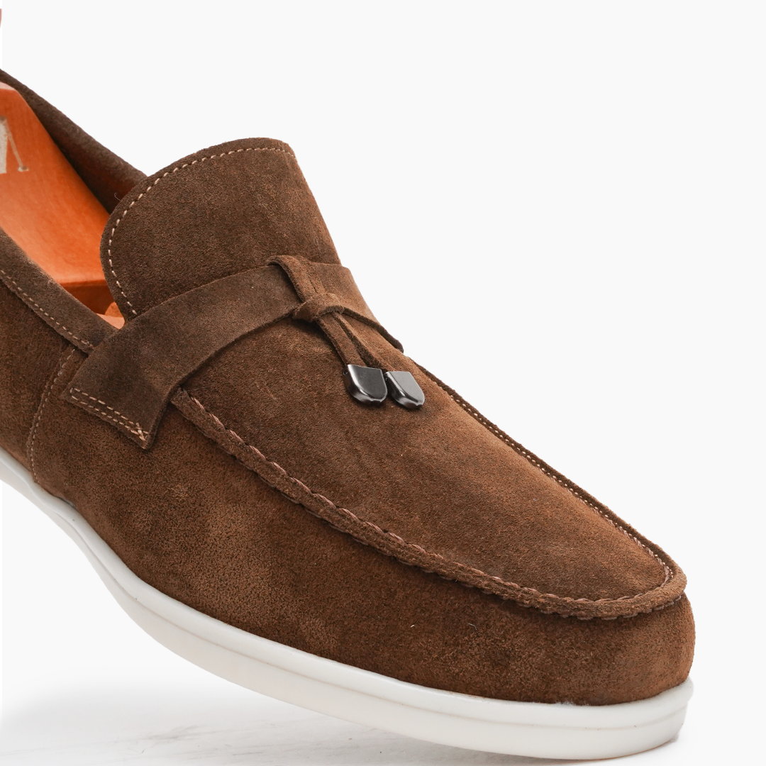 MOCASSIN JET en Daim, Marron – CL3061