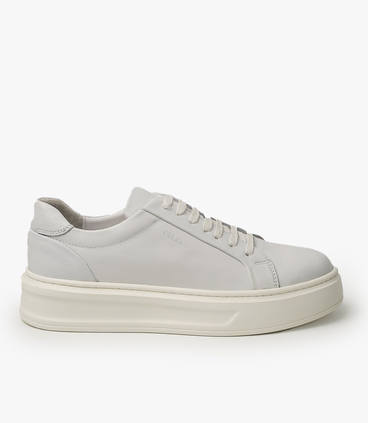 BASKET ROYALE en Cuir, Blanc – CL6065