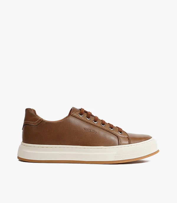 BASKET ROGUE en Cuir, Tabac – CL6073